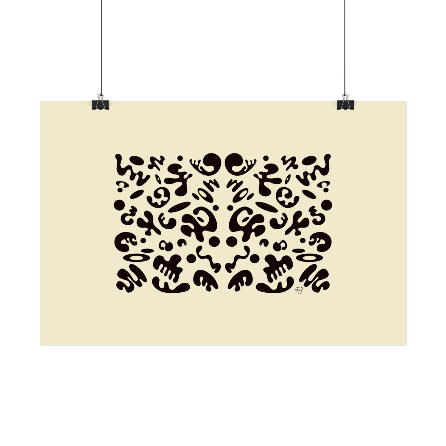 Mirror Work Rolled Poster (Landscape) - Blank Page