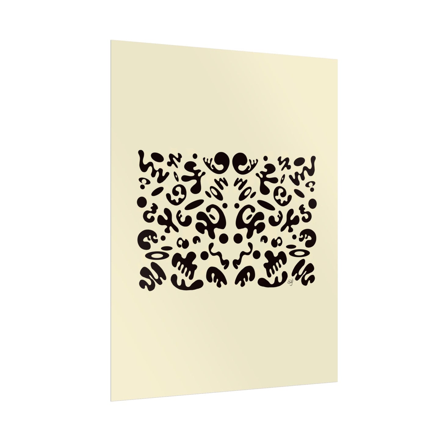 Mirror Work Rolled Poster (Portrait) - Blank Page