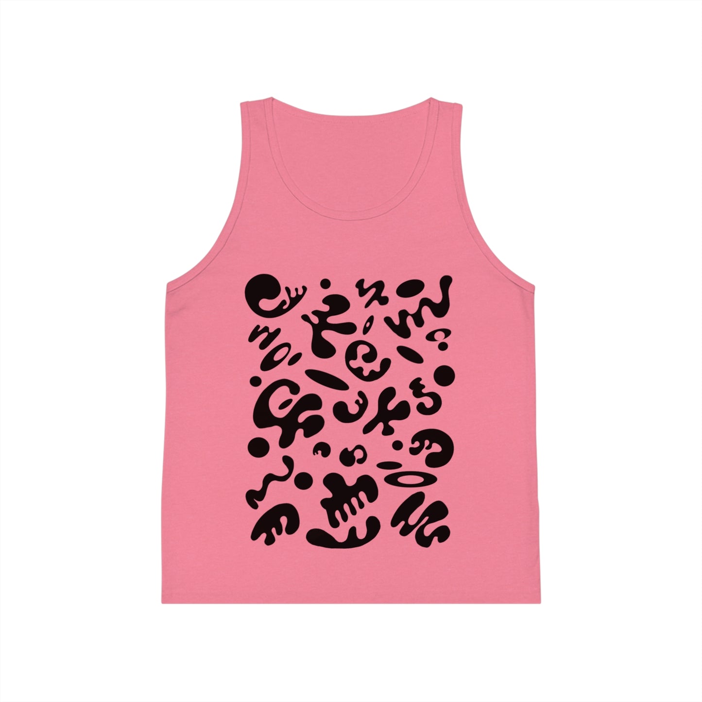 Bright Future Kid's Jersey Tank Top - Smoke Signal Black