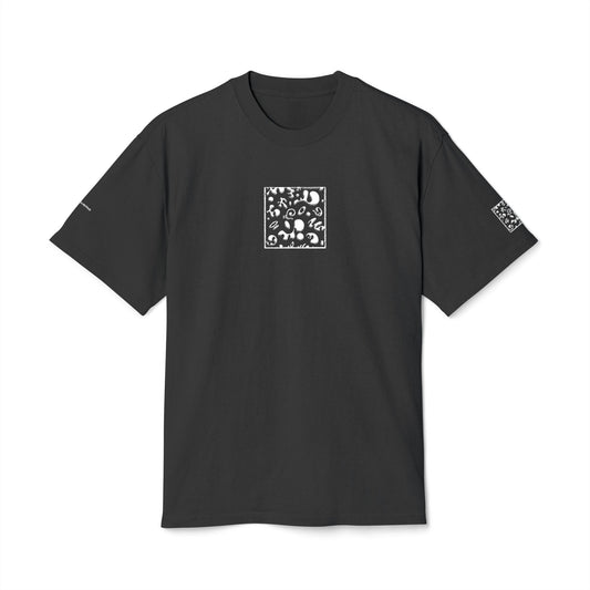 Adorn'd Minimalist Embroidered Unisex Heavy Faded Tee - Blank Page White