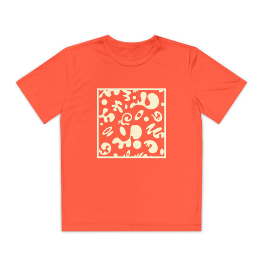 Adorn'd Youth Competitor Graphic Tee - Blank Page White