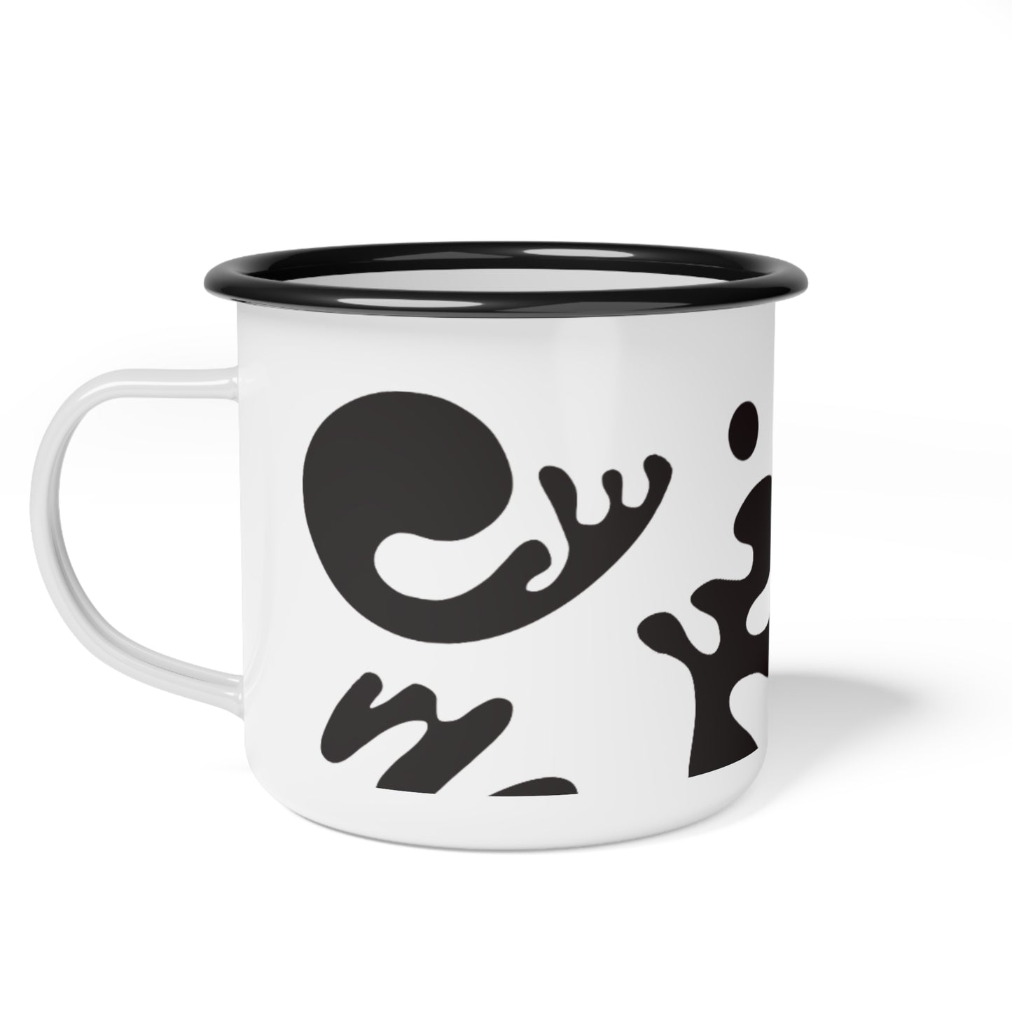 Nourish'd Enamel Camping Mug w Black Rim