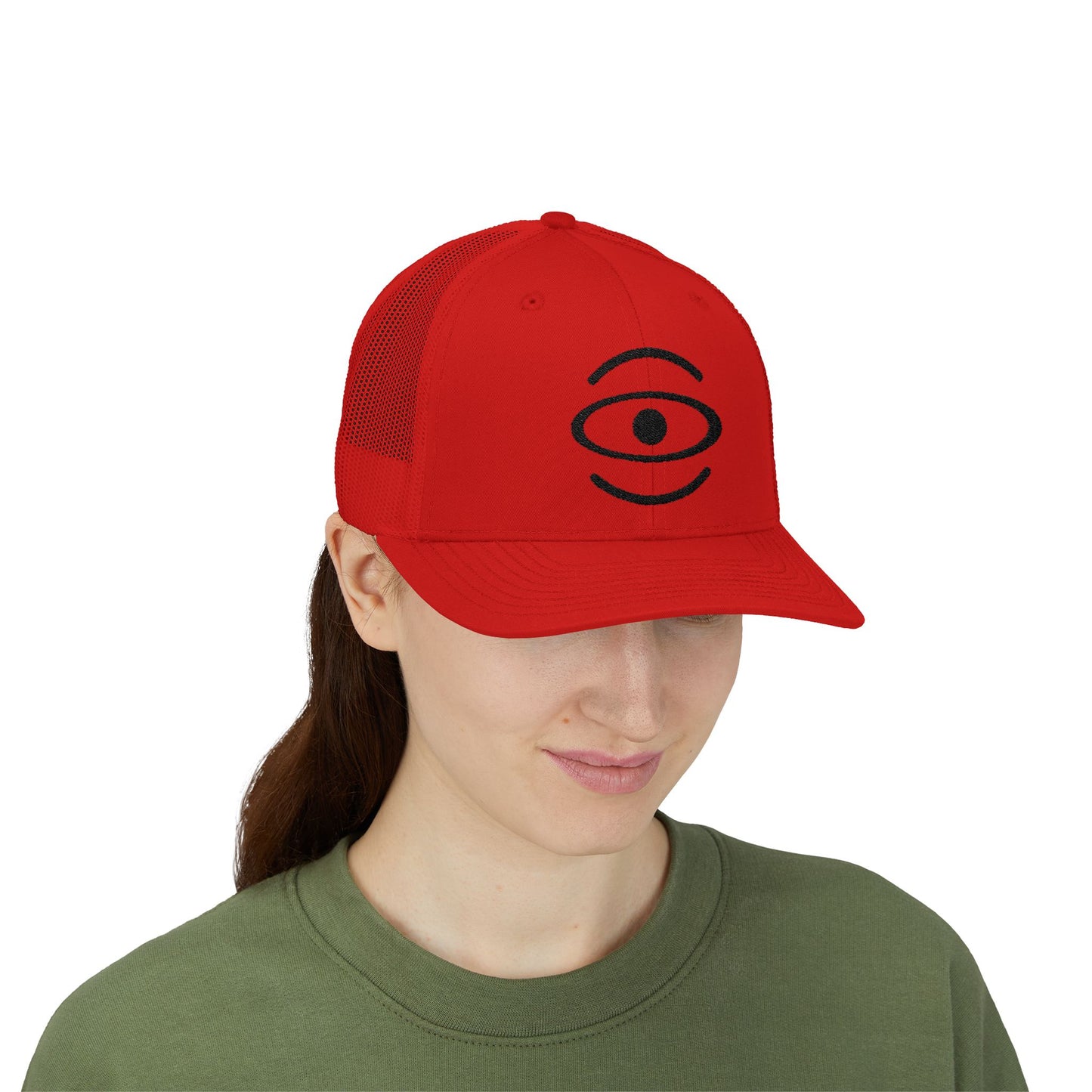 Jaha Logo Embroidered Retro Trucker Hat - Smoke Signal Black