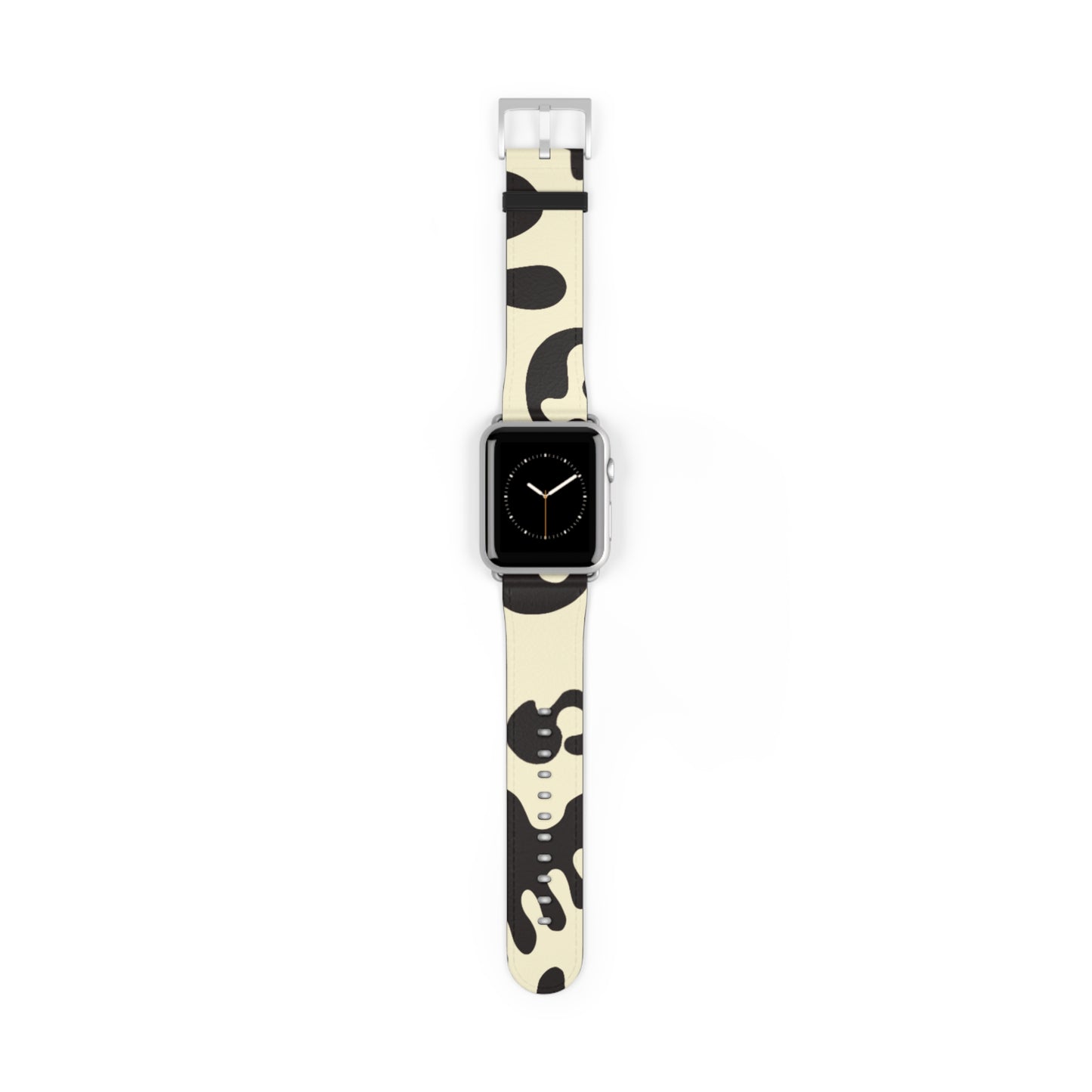 Pure Imagination Faux Leather Apple Watch Band - Blank Page White