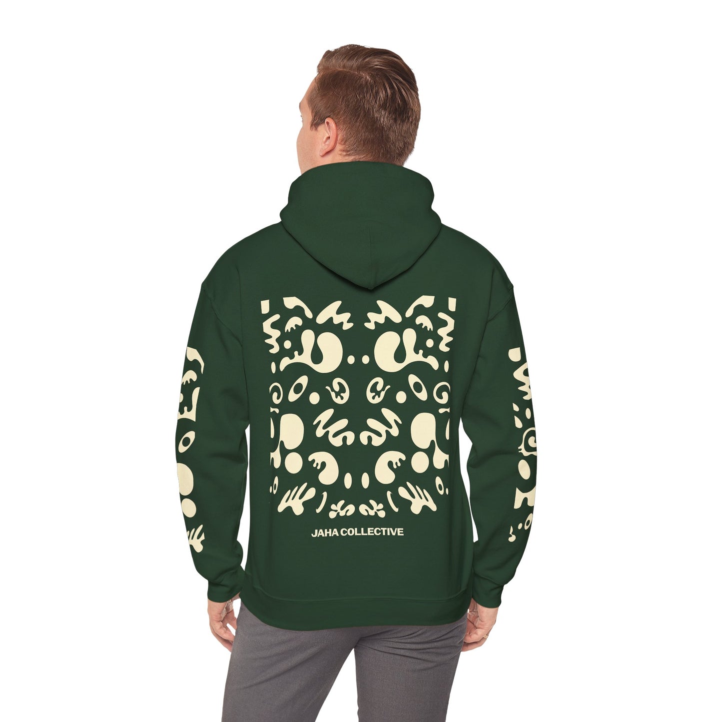 Mirror Work Unisex Heavy Blend™ Hooded Sweatshirt - Blank Page White Print