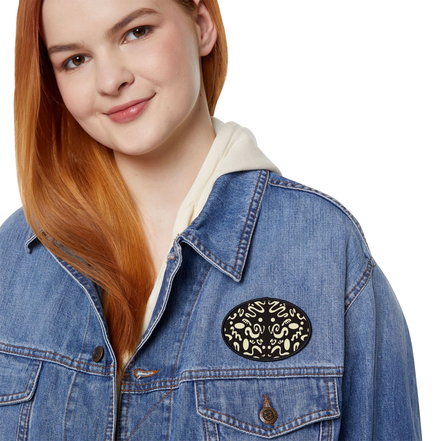 Mirror Work Color Vibrant Iron-On Patches - Smoke Signal