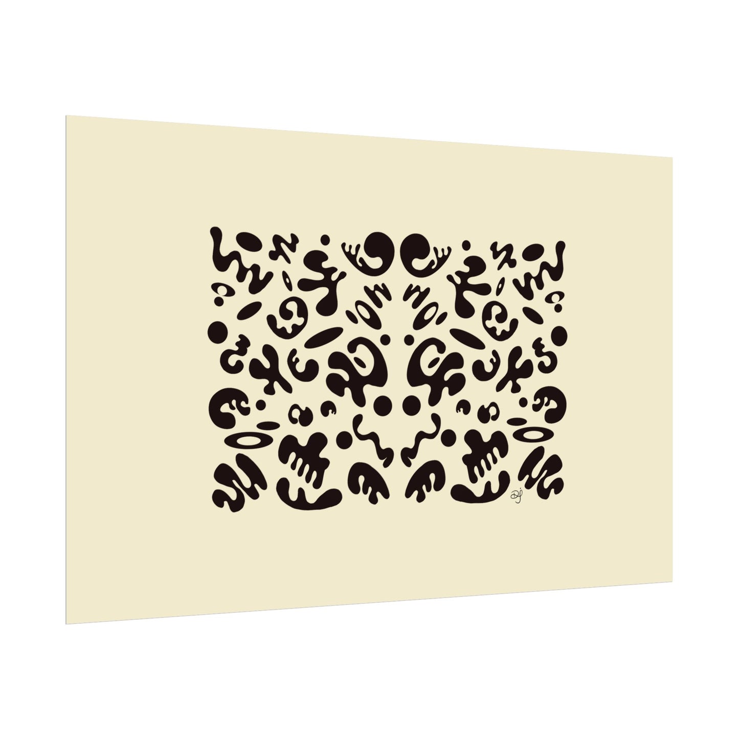 Mirror Work Rolled Poster (Landscape) - Blank Page