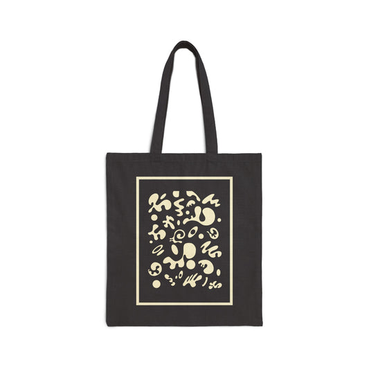 Deep Dream Cotton Canvas Tote Bag - Blank Page White