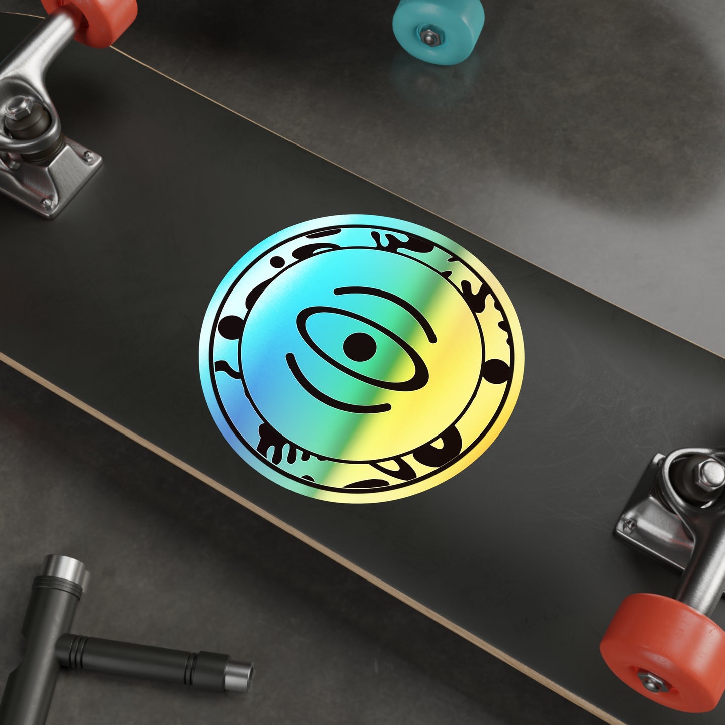Adorn'd Logo Holographic Die Cut Stickers - Blank Page Holo