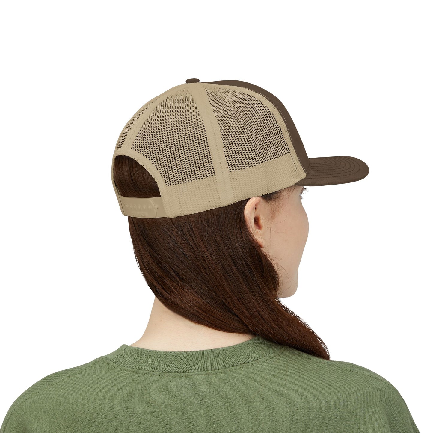 Adorn'd Logo Embroidered Retro Trucker Hat - Starlight White