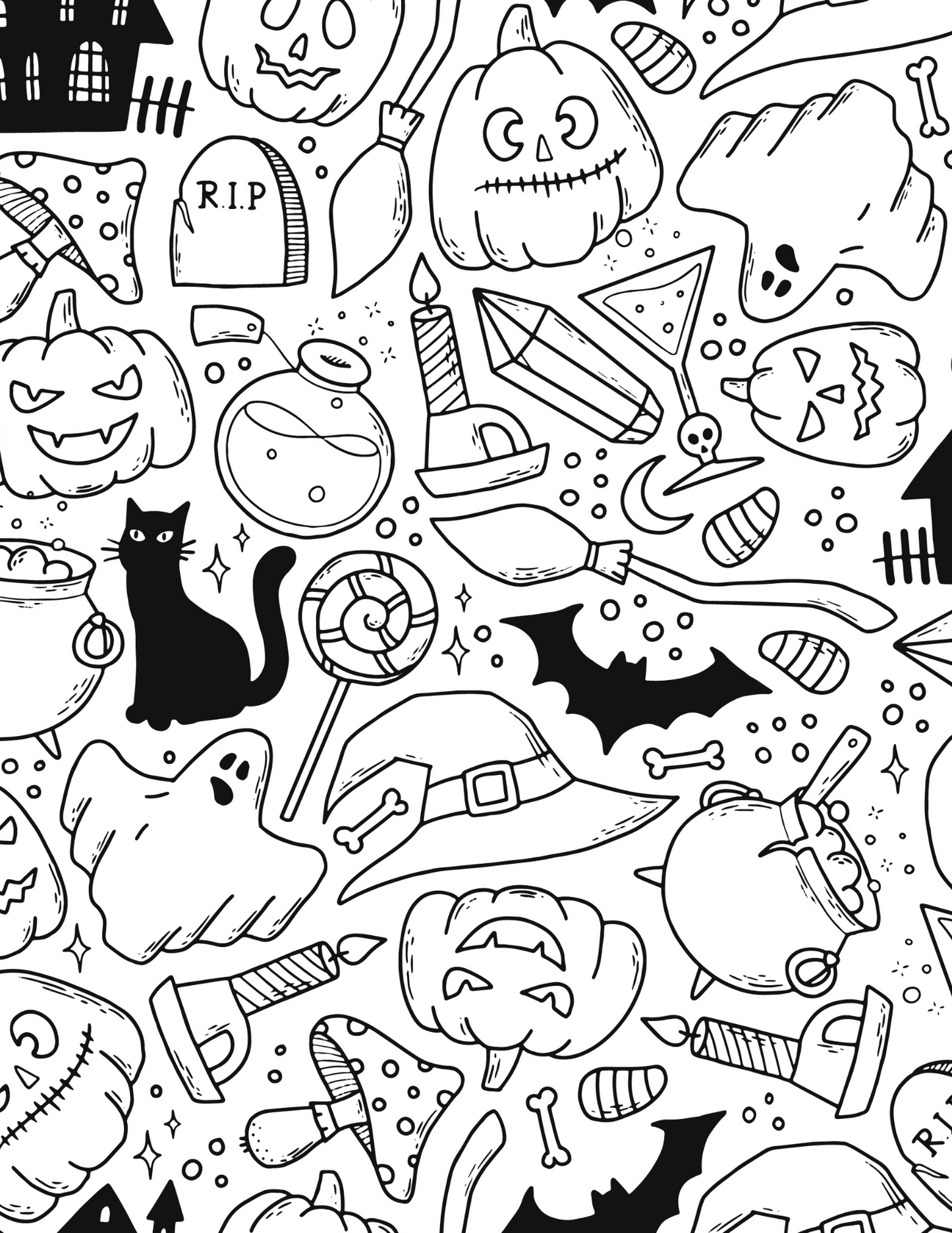 Halloween Color Magic Anti Stress Coloring Book