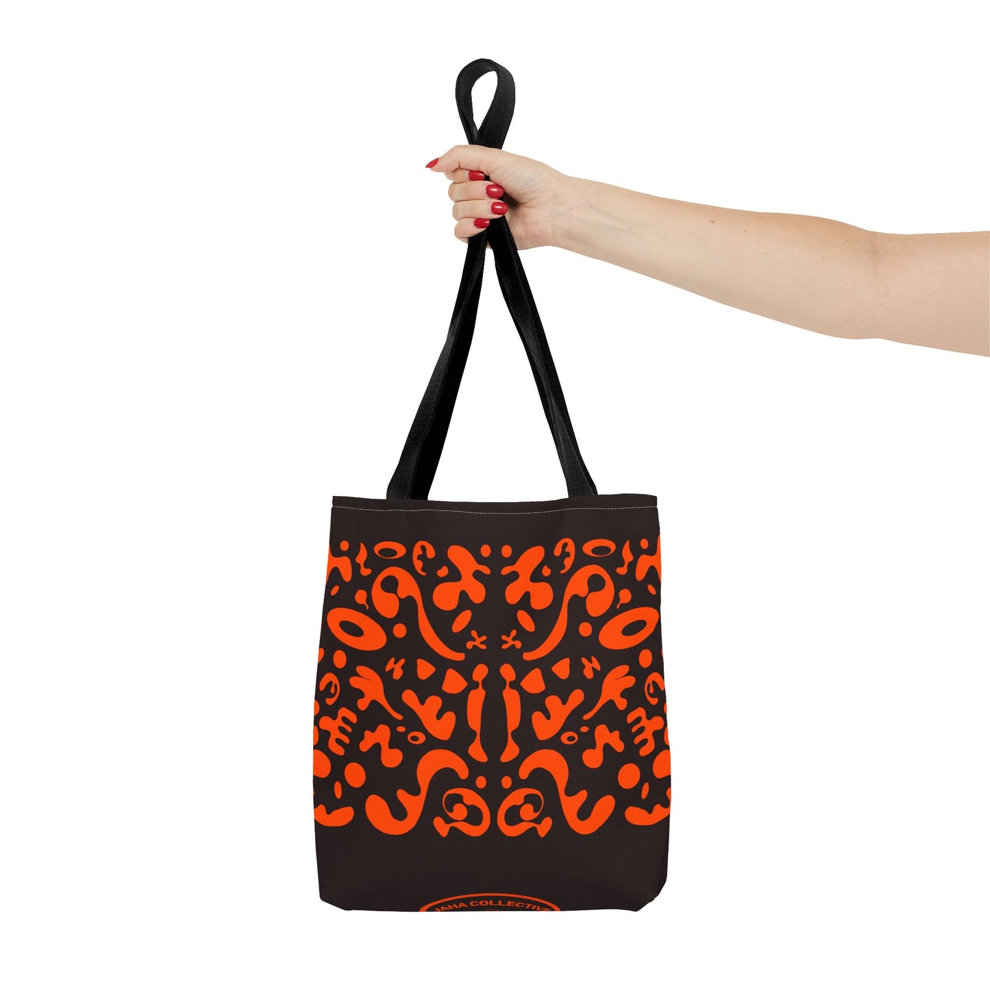 Mirror Work Colorful Tote Bag - Black Magic Woman