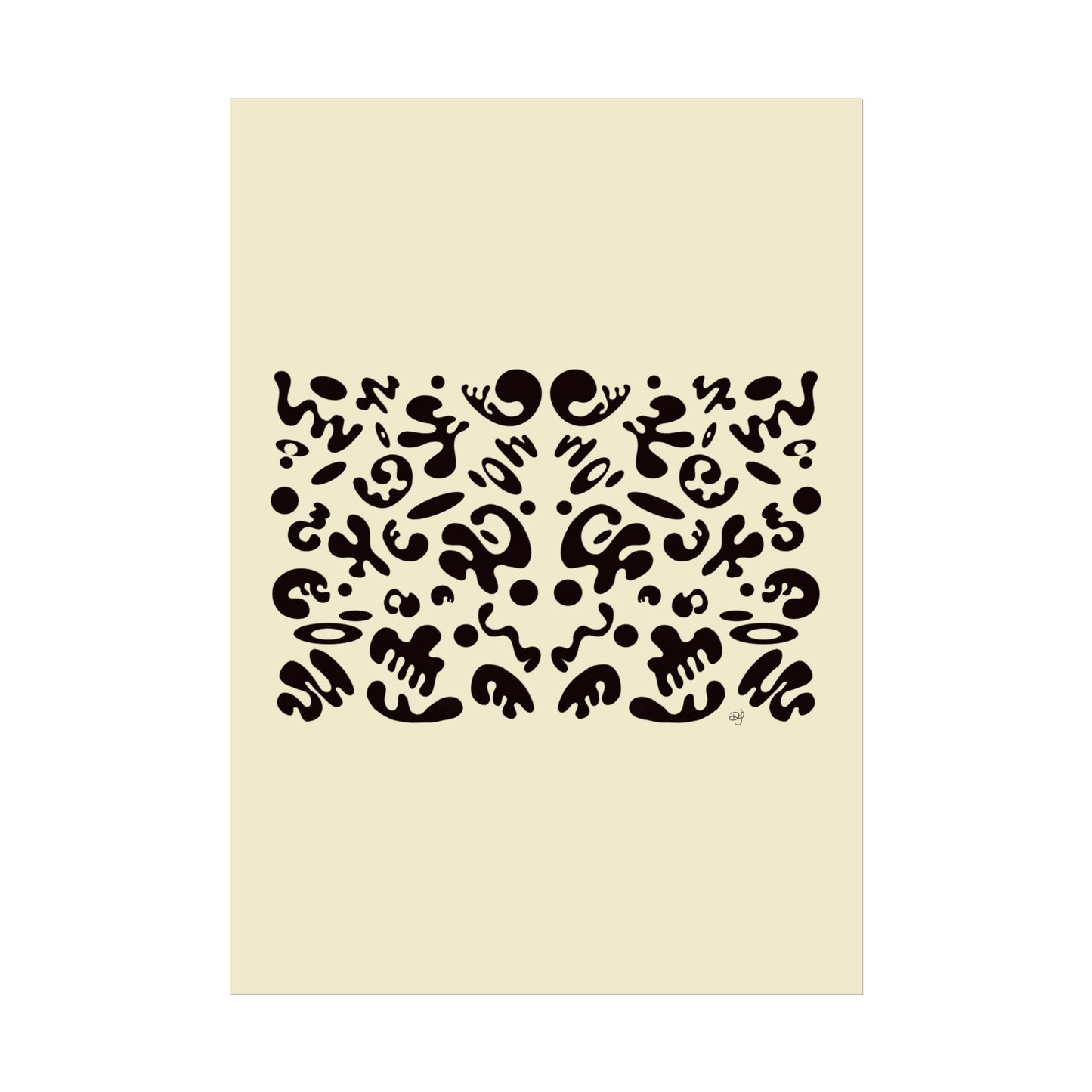 Mirror Work Rolled Poster (Portrait) - Blank Page