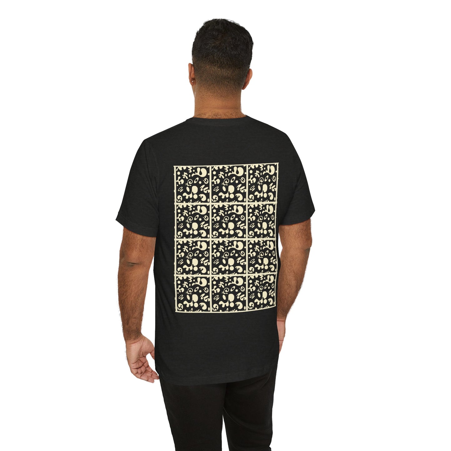 Adorn'd Unisex Jersey Short Sleeve Tee - Blank Page White Print