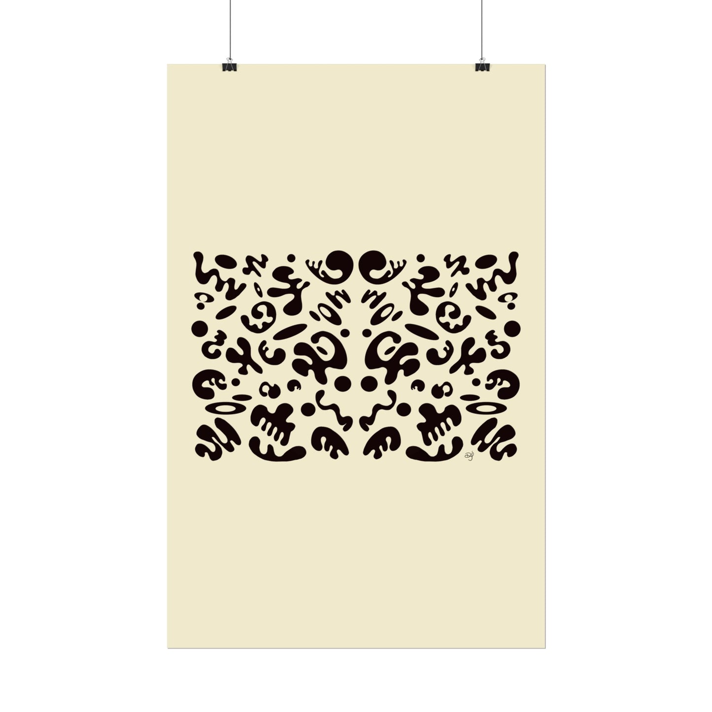 Mirror Work Rolled Poster (Portrait) - Blank Page