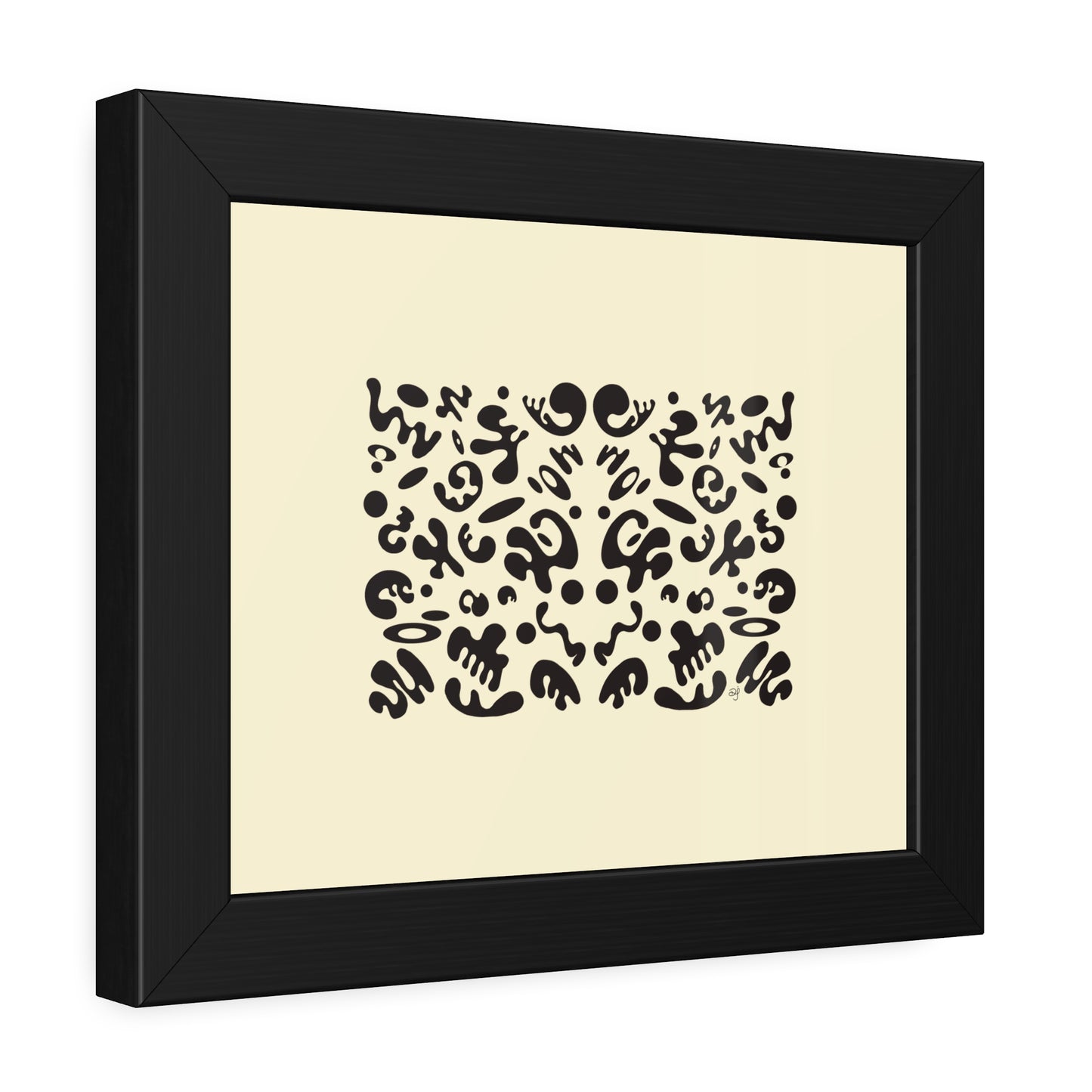 Mirror Work Framed Rolled Poster - Blank Page