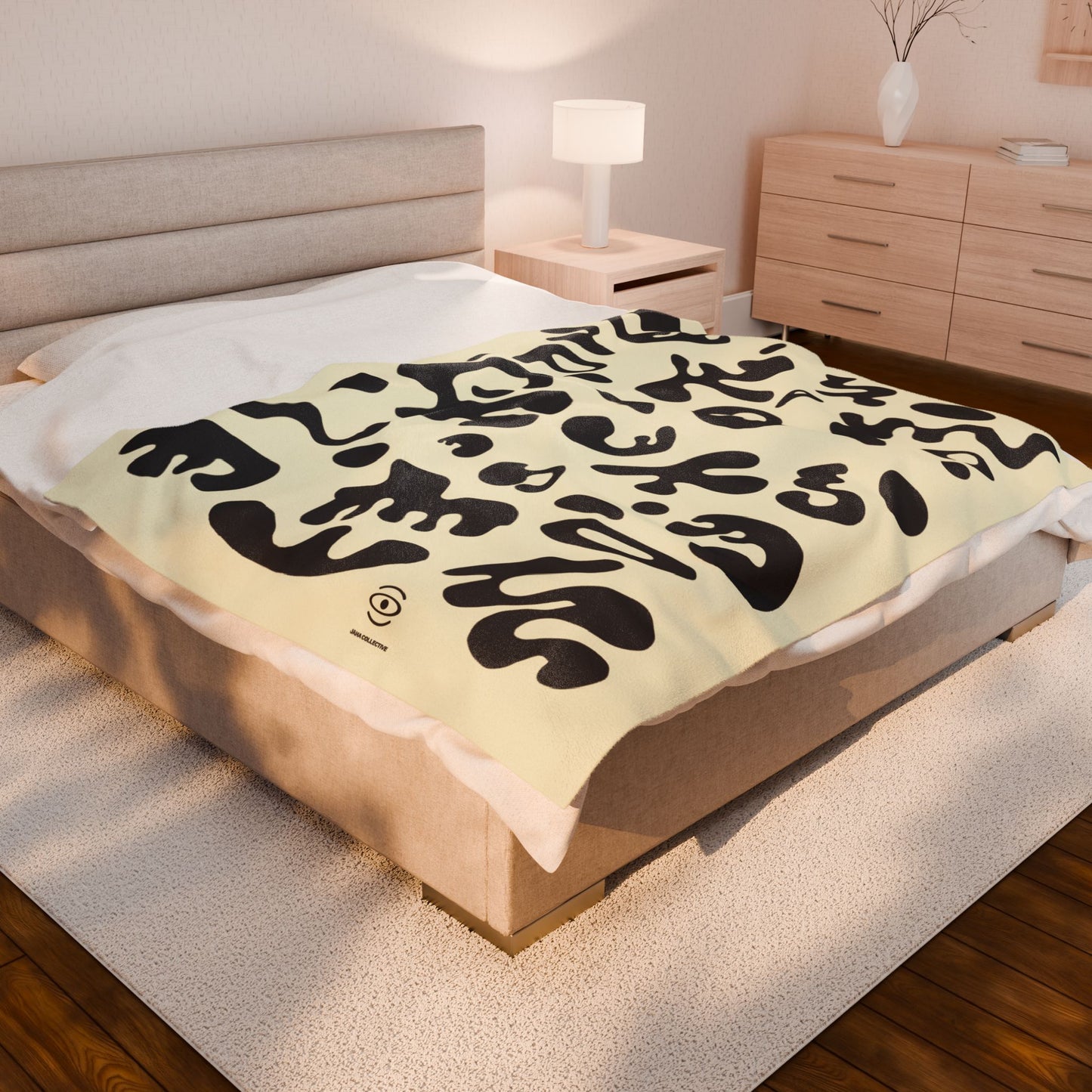 Pure Imagination Velveteen Plush Blanket - Blank Page White