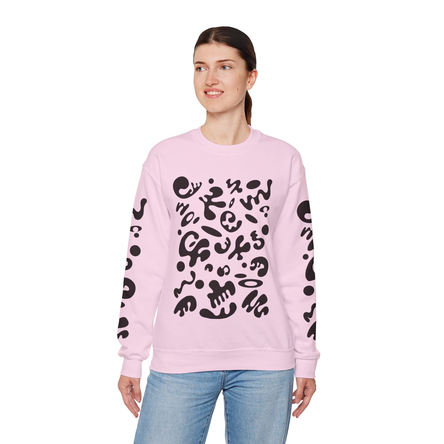Pure Imagination Unisex Heavy Blend™ Crewneck Sweatshirt- Smoke Signal Black Print