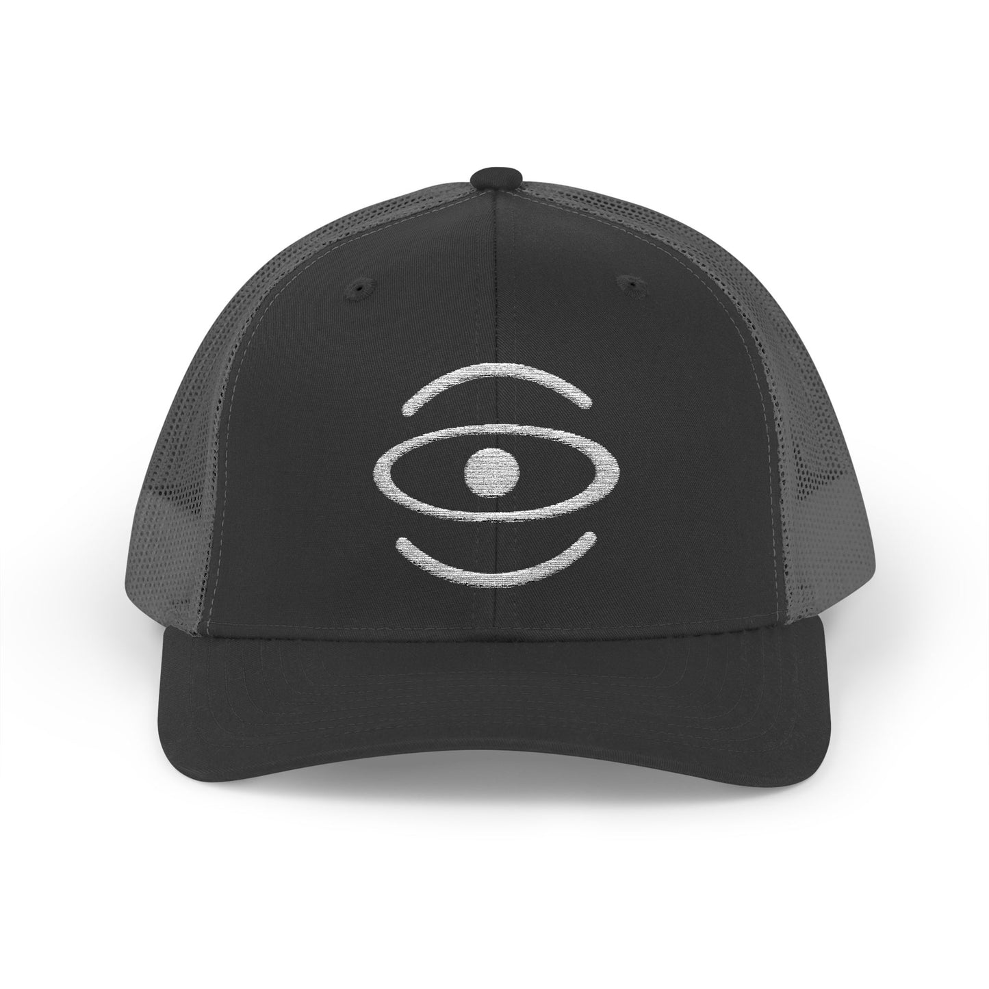 Jaha Logo Embroidered Retro Trucker Hat - Starlight White