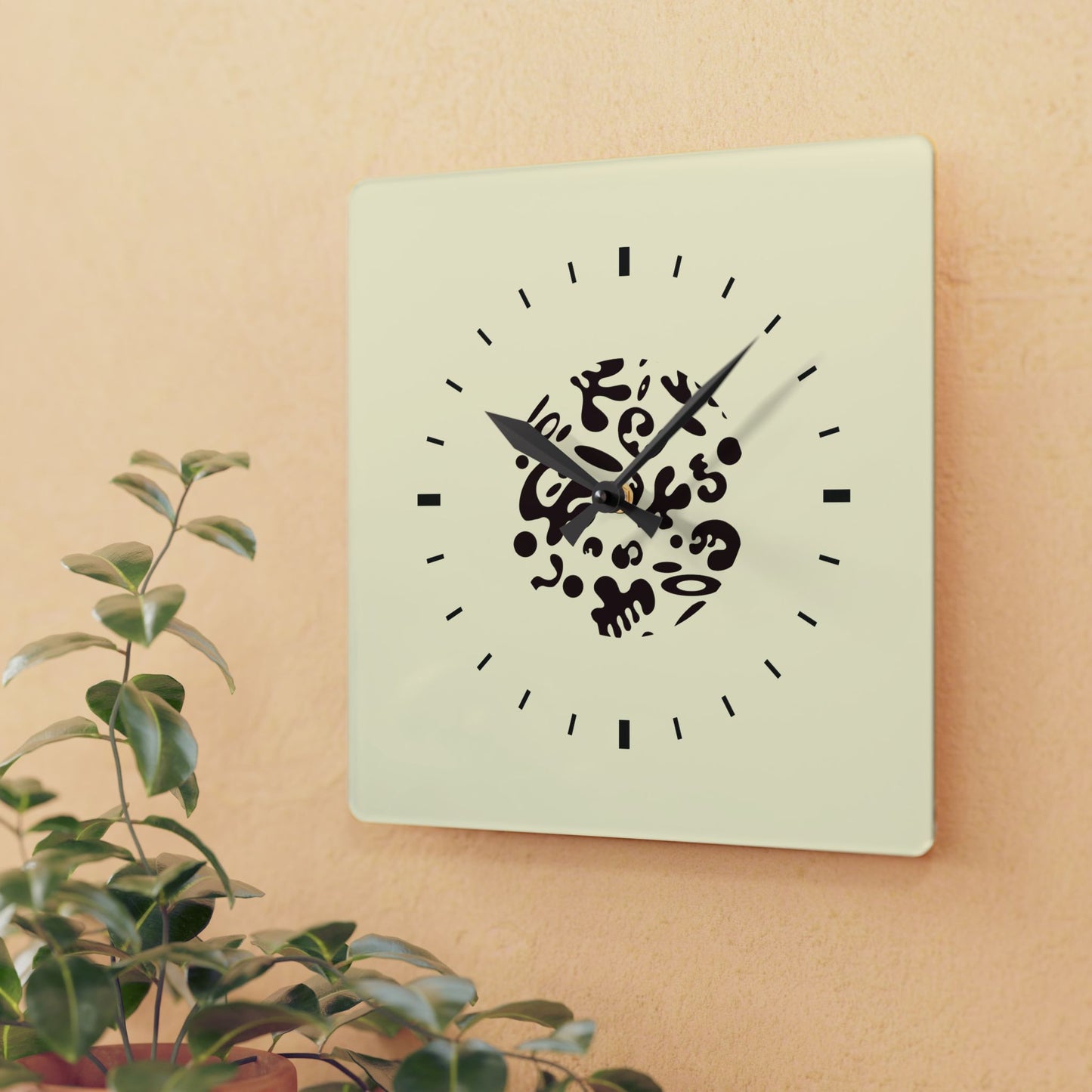 Adorn'd Minimalist Acrylic Wall Clock