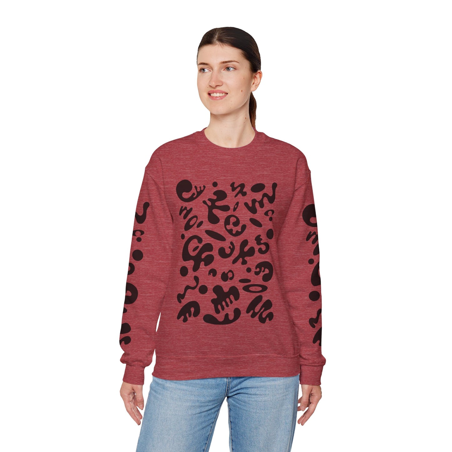 Pure Imagination Unisex Heavy Blend™ Crewneck Sweatshirt- Smoke Signal Black Print