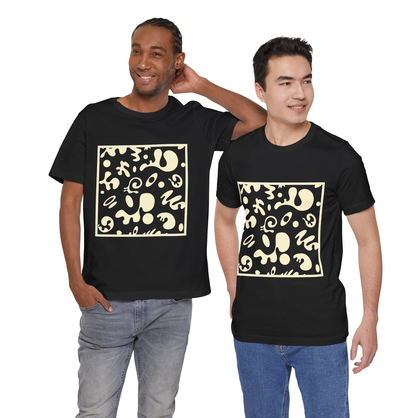 Adorn'd Unisex Jersey Short Sleeve Tee - Blank Page White Print