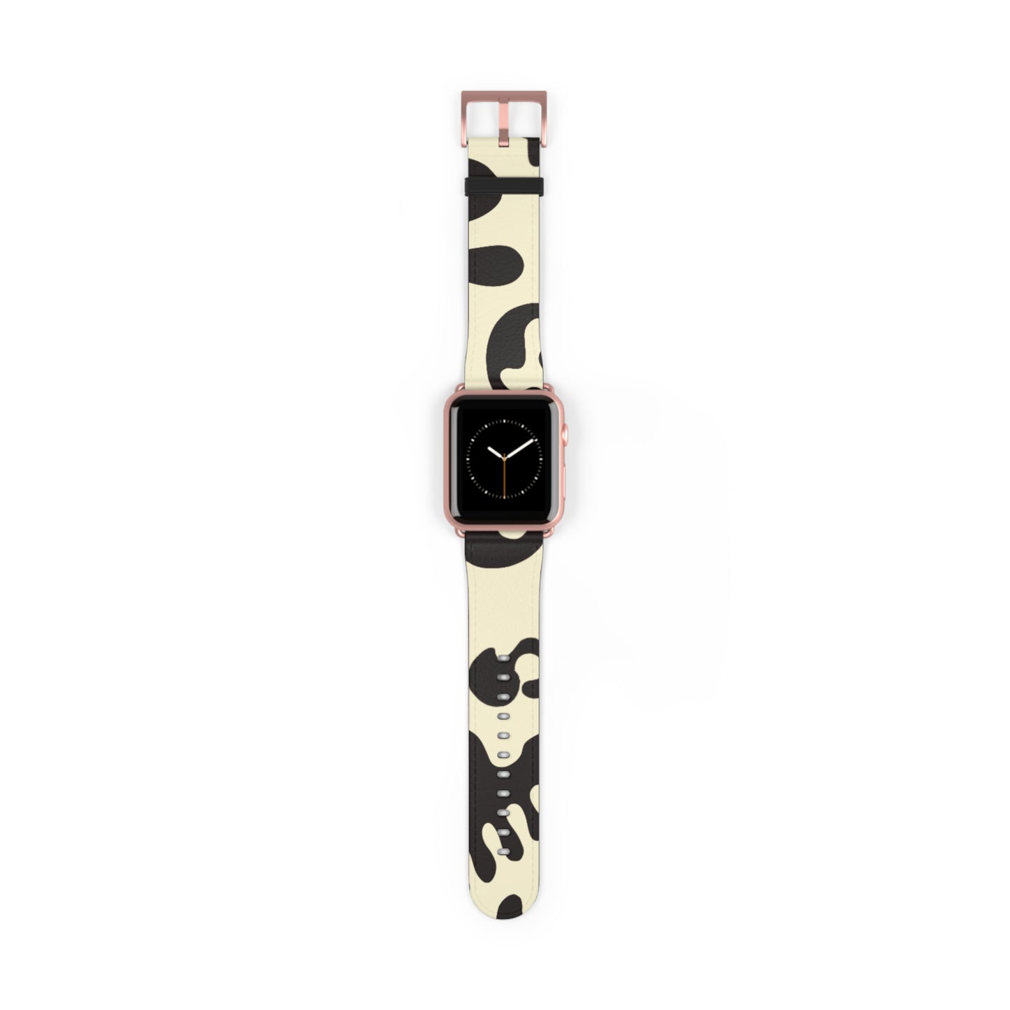 Pure Imagination Faux Leather Apple Watch Band - Blank Page White