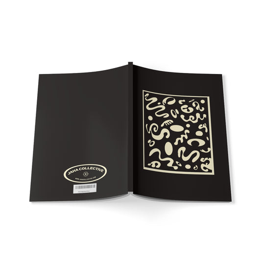 Deep Dream Softcover A5 Notebook - Smoke Signal Black
