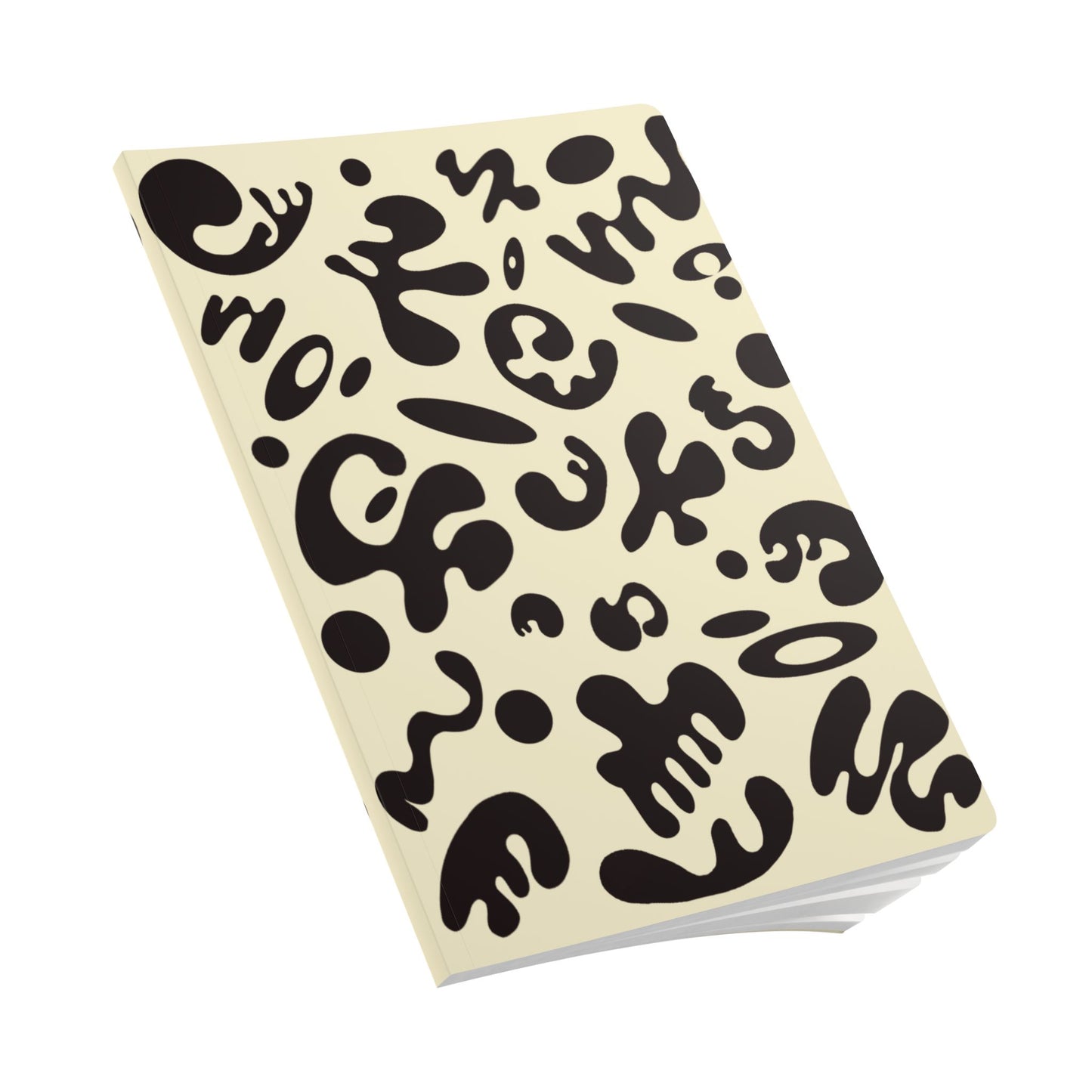 Pure Imagination Softcover Journal w Inside Prints + Tear-Off Pages (Ruled Line) - Blank Page White