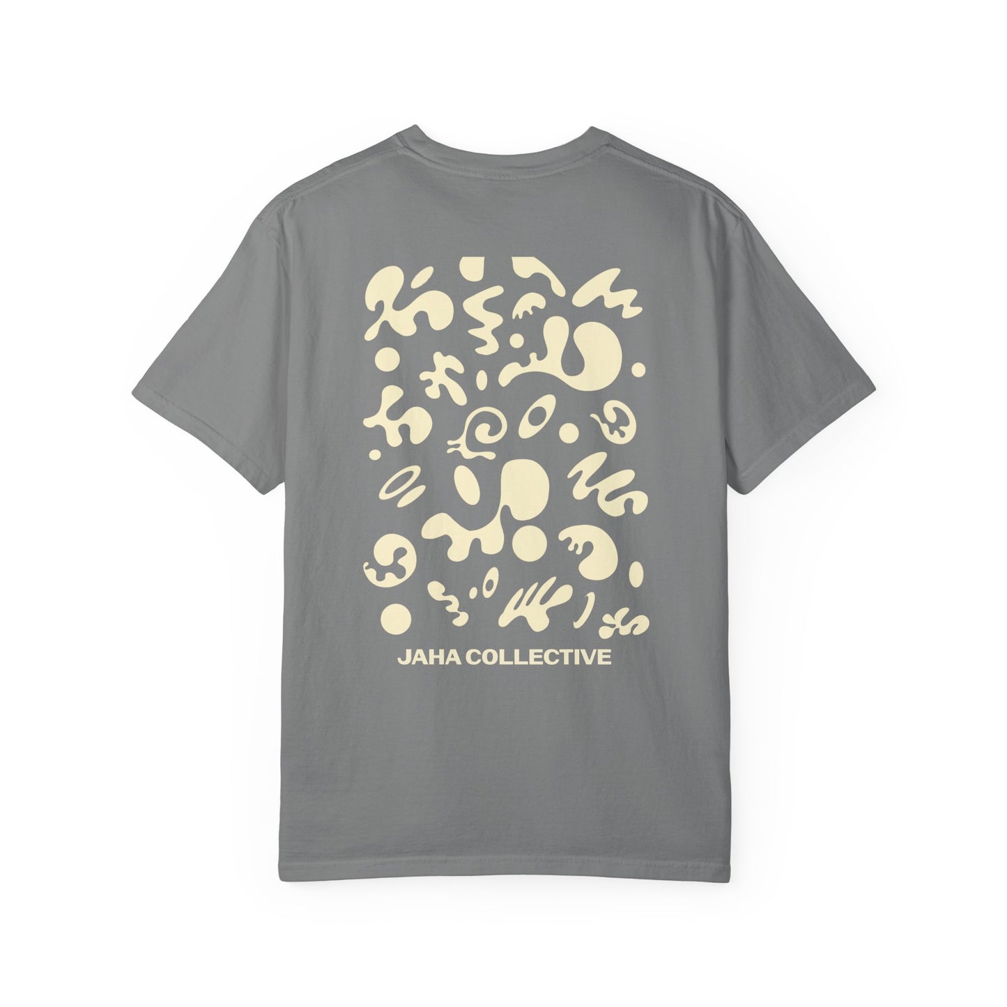 Pure Imagination Unisex Garment Dyed T-Shirt (Warm Neutrals) - Blank Page White Print