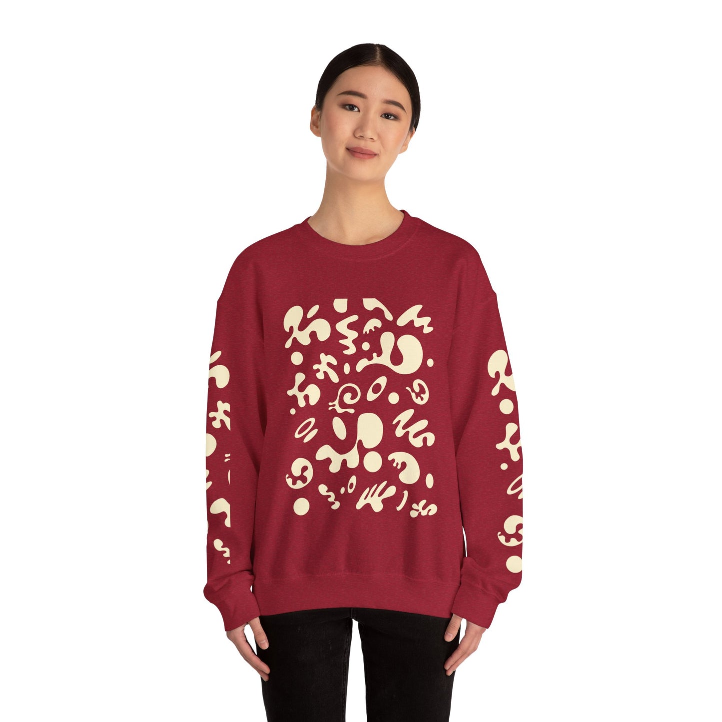 Pure Imagination Unisex Heavy Blend™ Crewneck Sweatshirt - Blank Page White Print