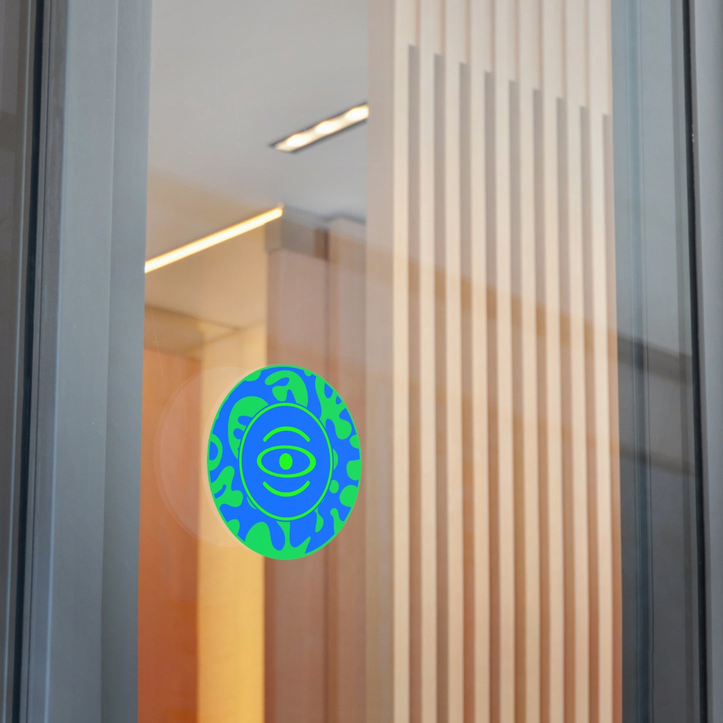 Adorn'd Logo Round Vinyl Stickers - Tide Pool