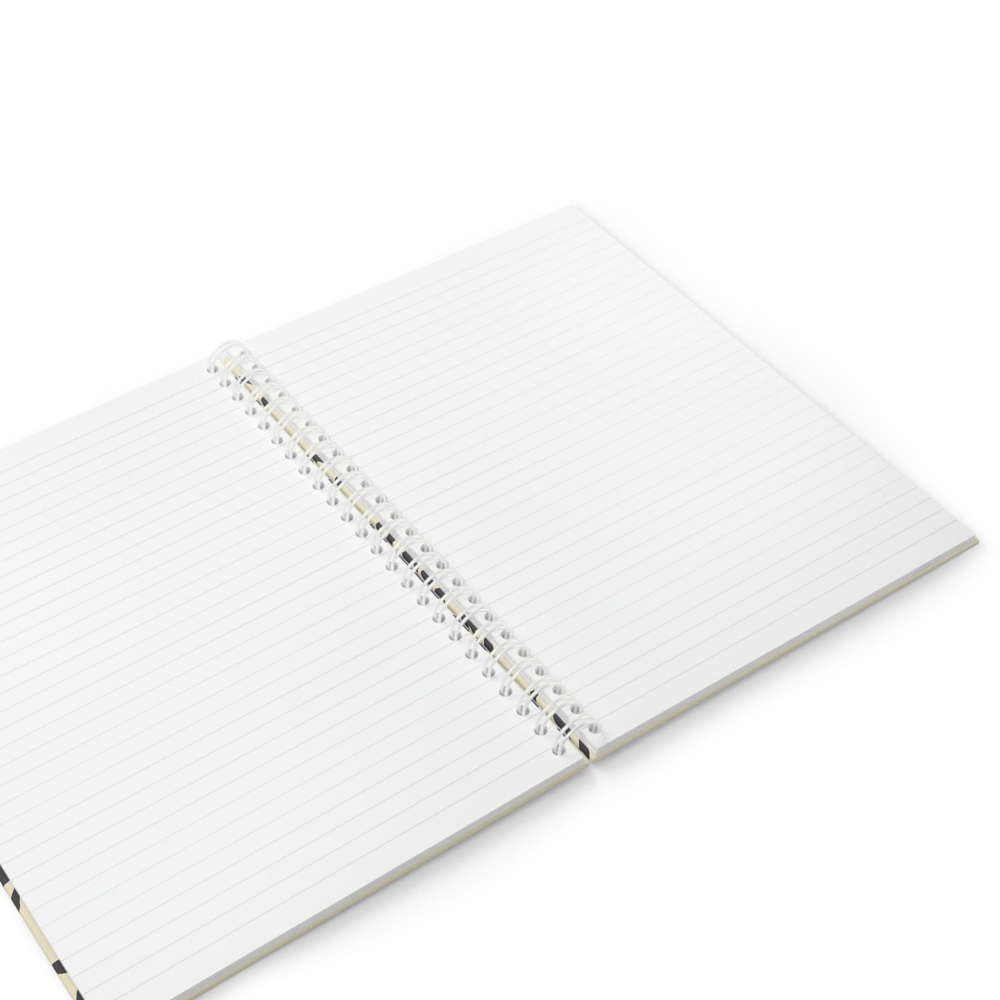 Mirror Work Color Spiral Notebook (Wide Ruled) - Blank Page