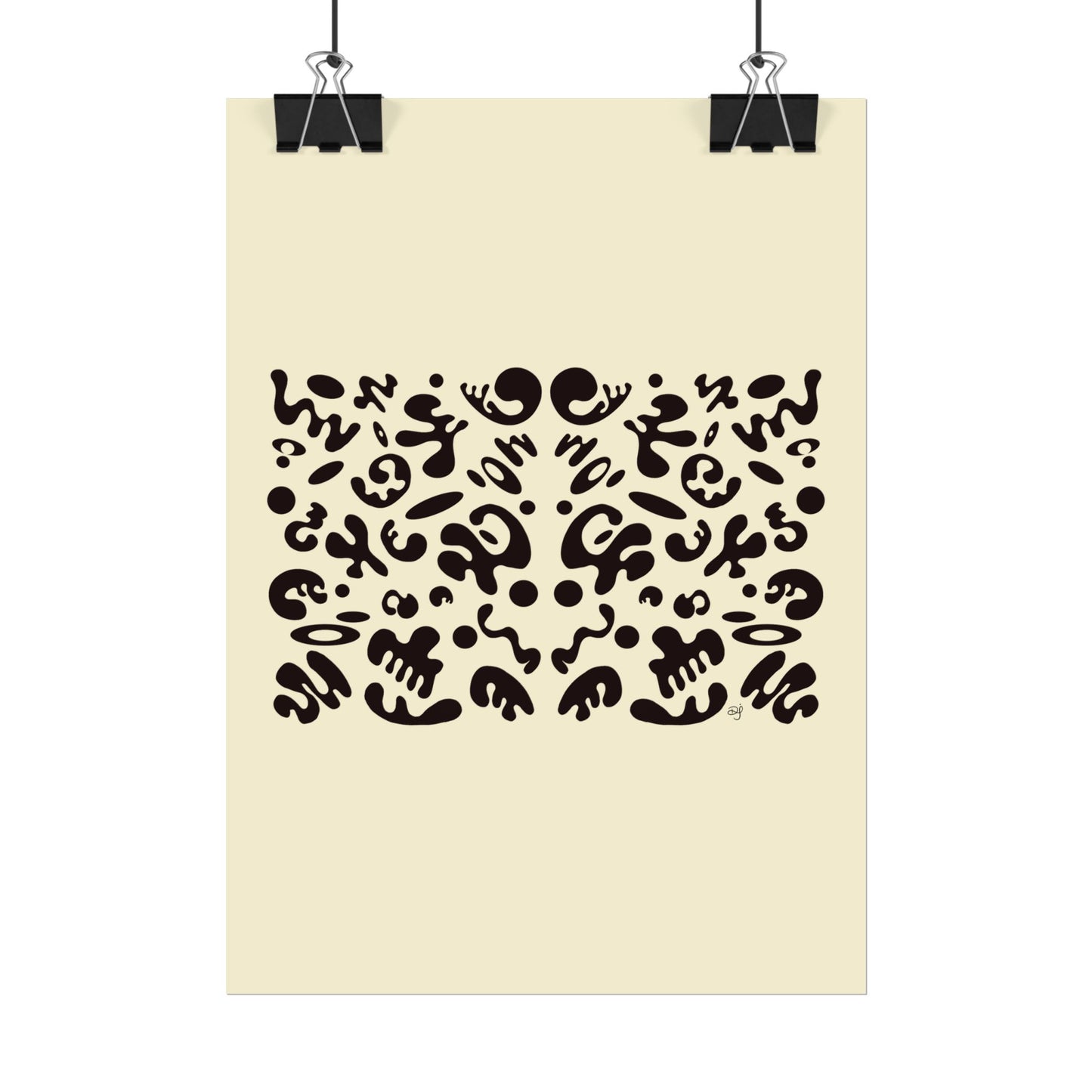 Mirror Work Rolled Poster (Portrait) - Blank Page