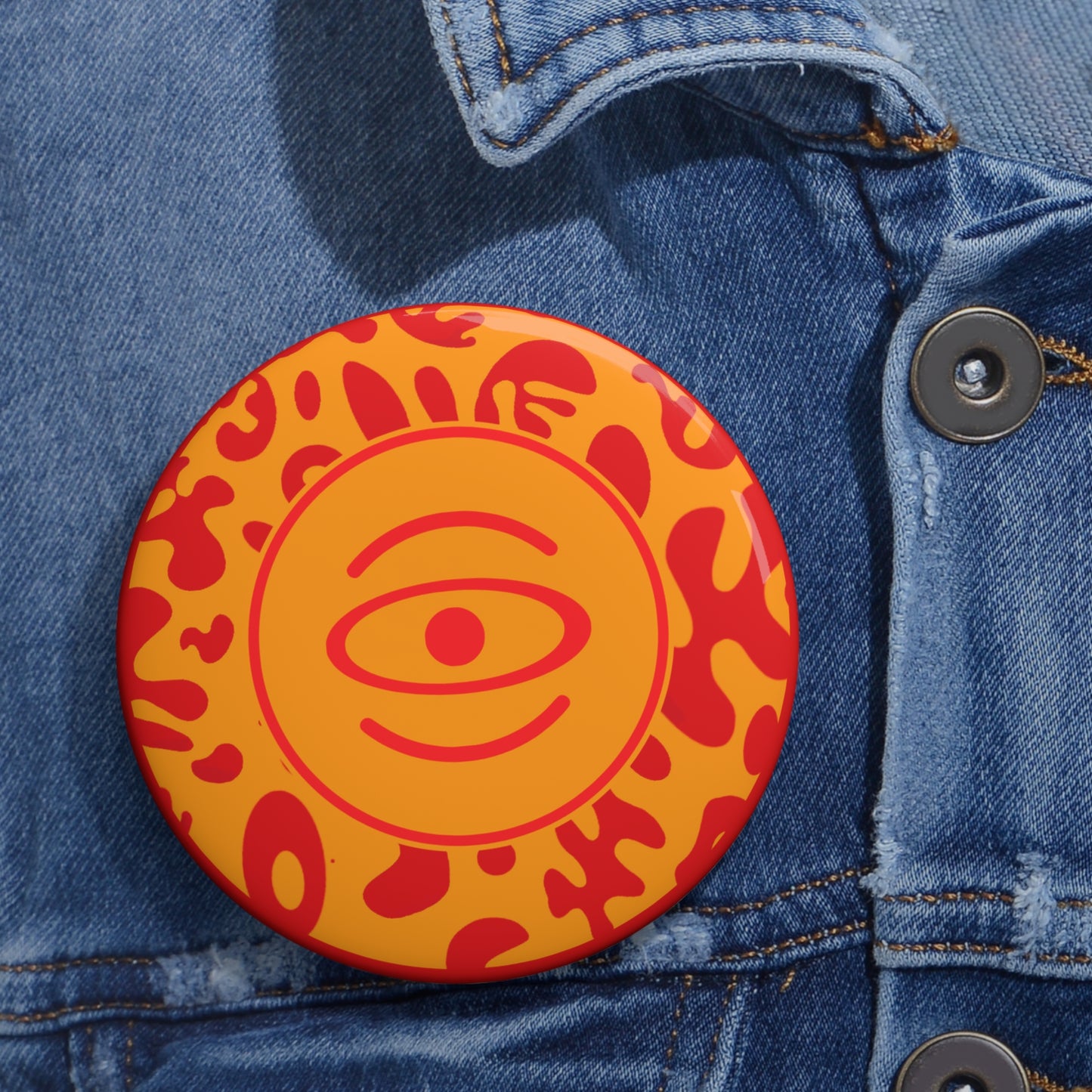 Adorn'd Color Logo Pin Button - Heat Theory