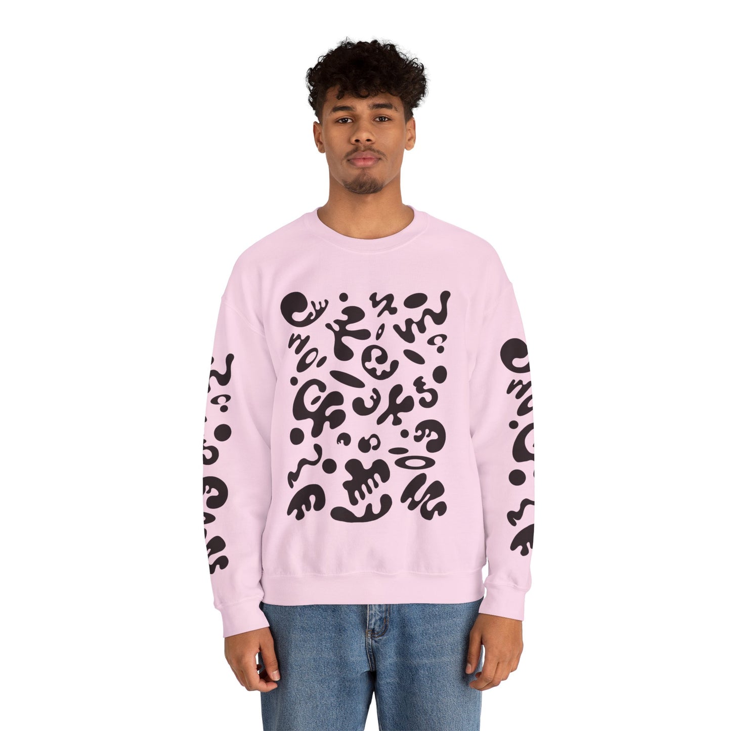 Pure Imagination Unisex Heavy Blend™ Crewneck Sweatshirt- Smoke Signal Black Print