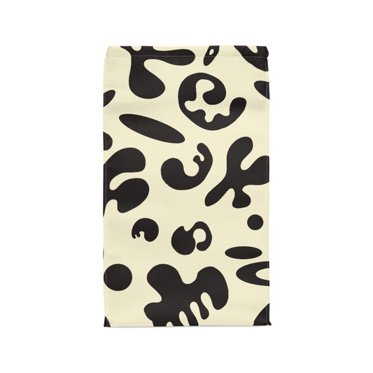 Pure Imagination Magnetic Roll Top Fabric Lunch Bag - Blank Page White