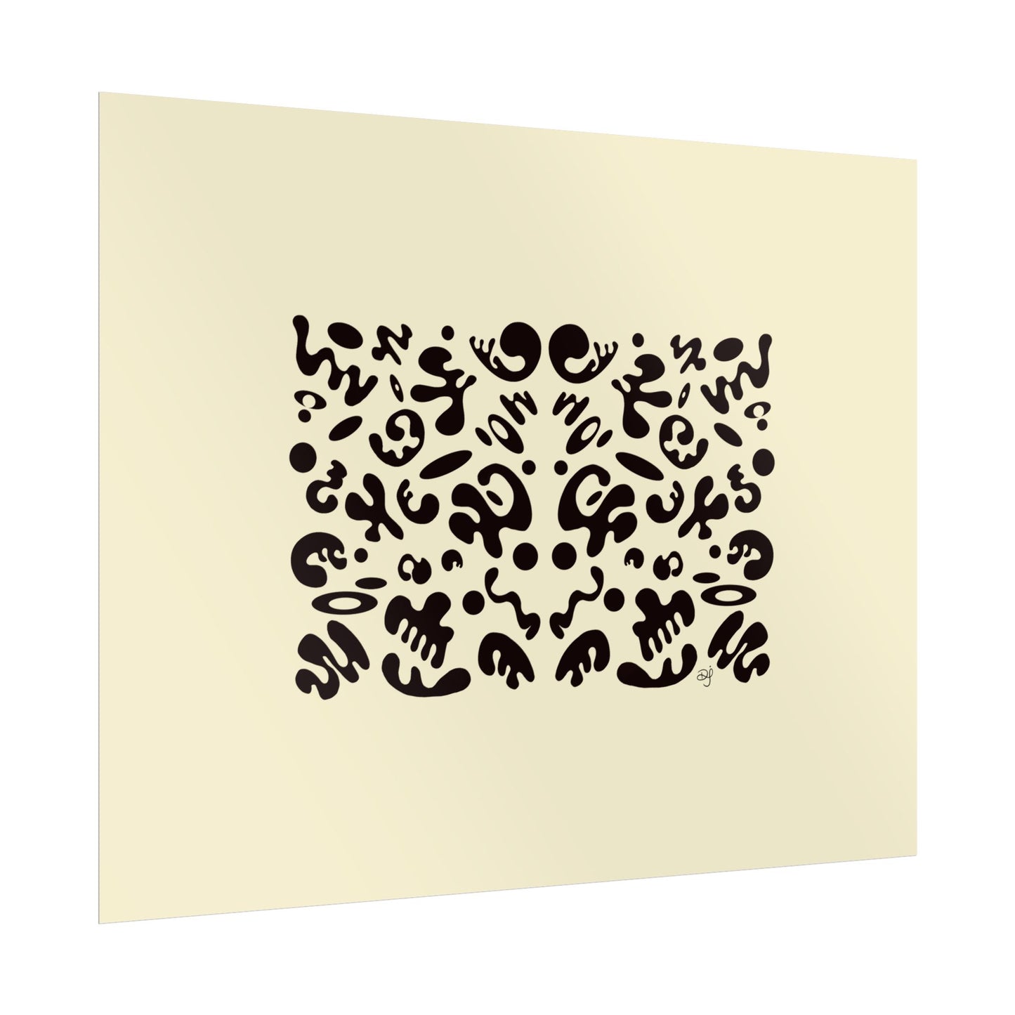 Mirror Work Rolled Poster (Landscape) - Blank Page