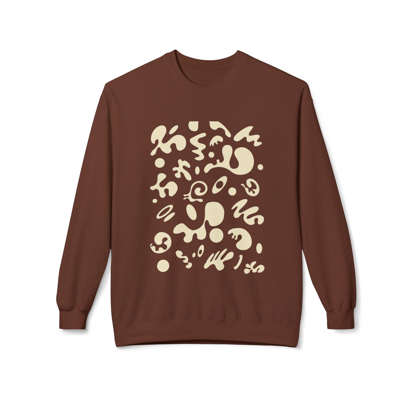 Pure Imagination Unisex Midweight Softstyle Fleece Crewneck Sweatshirt - Blank Page White Print