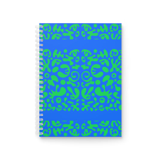 Mirror Work Color Spiral Notebook (Wide Ruled) - Tide Pool