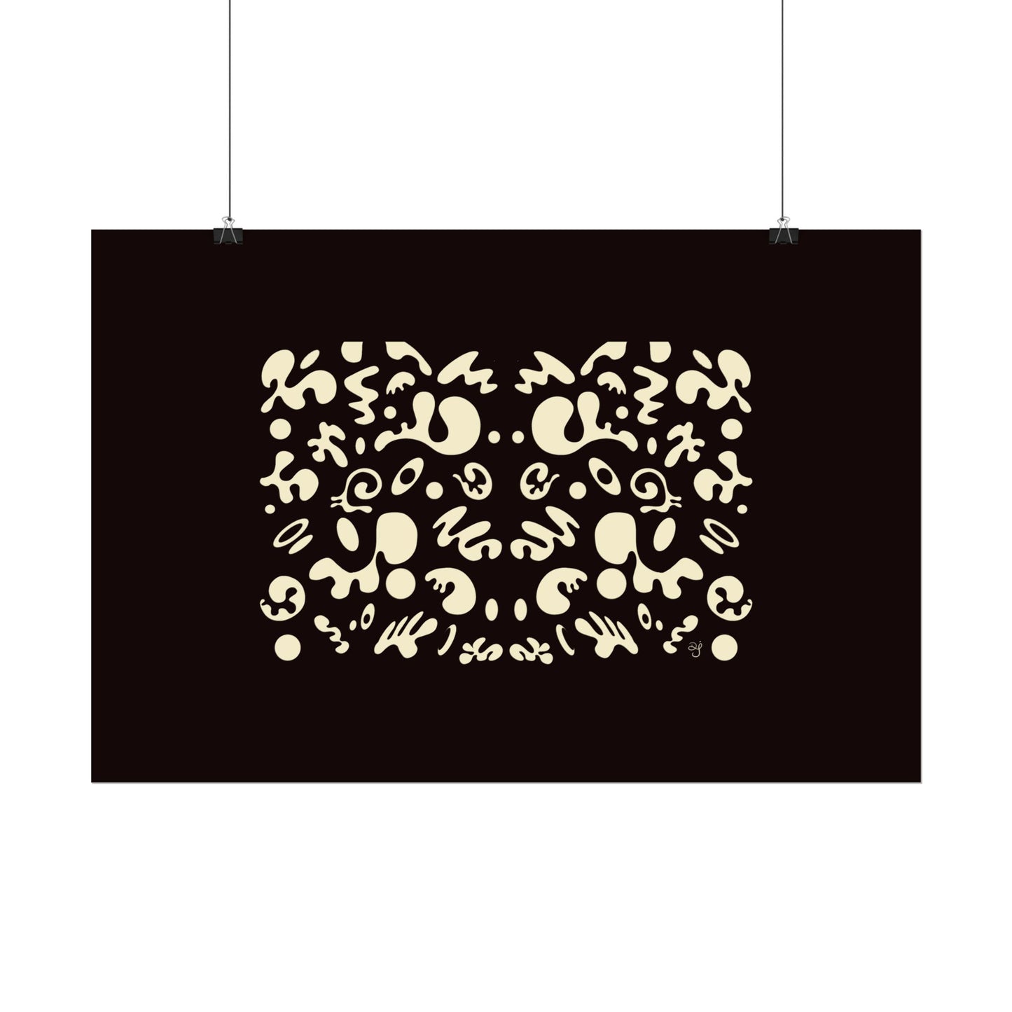 Mirror Work Rolled Poster (Landscape) - Smoke Signal