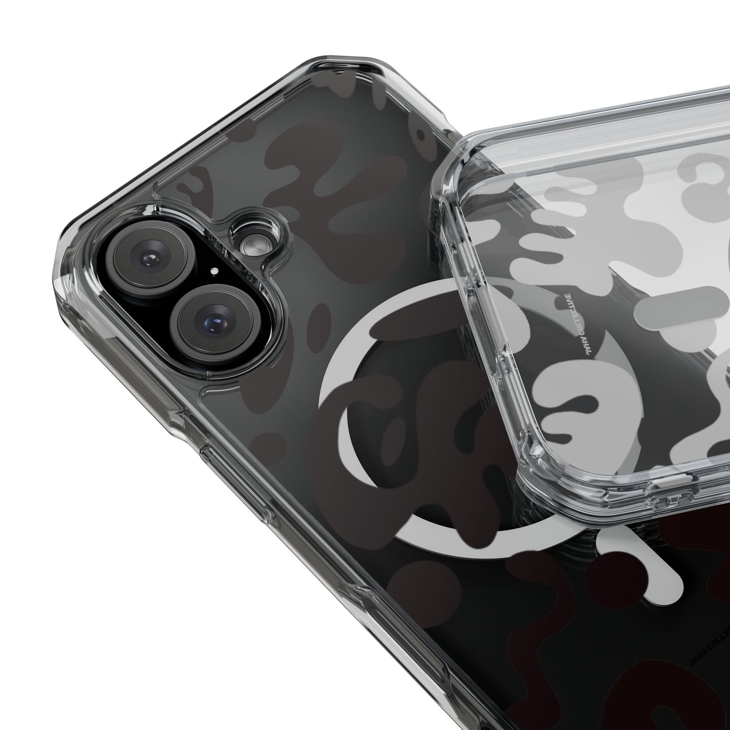 Pure Imagination Clear MagSafe Impact Case - Smoke Signal Black