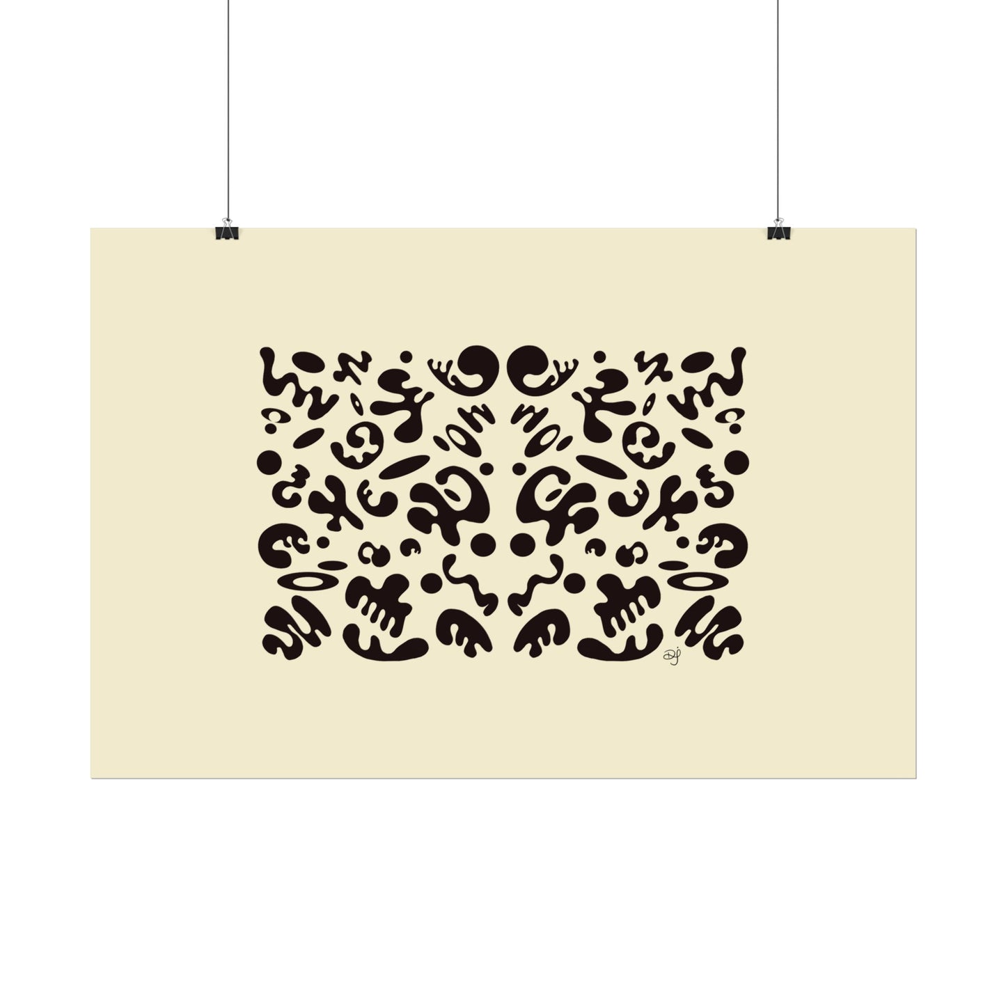 Mirror Work Rolled Poster (Landscape) - Blank Page