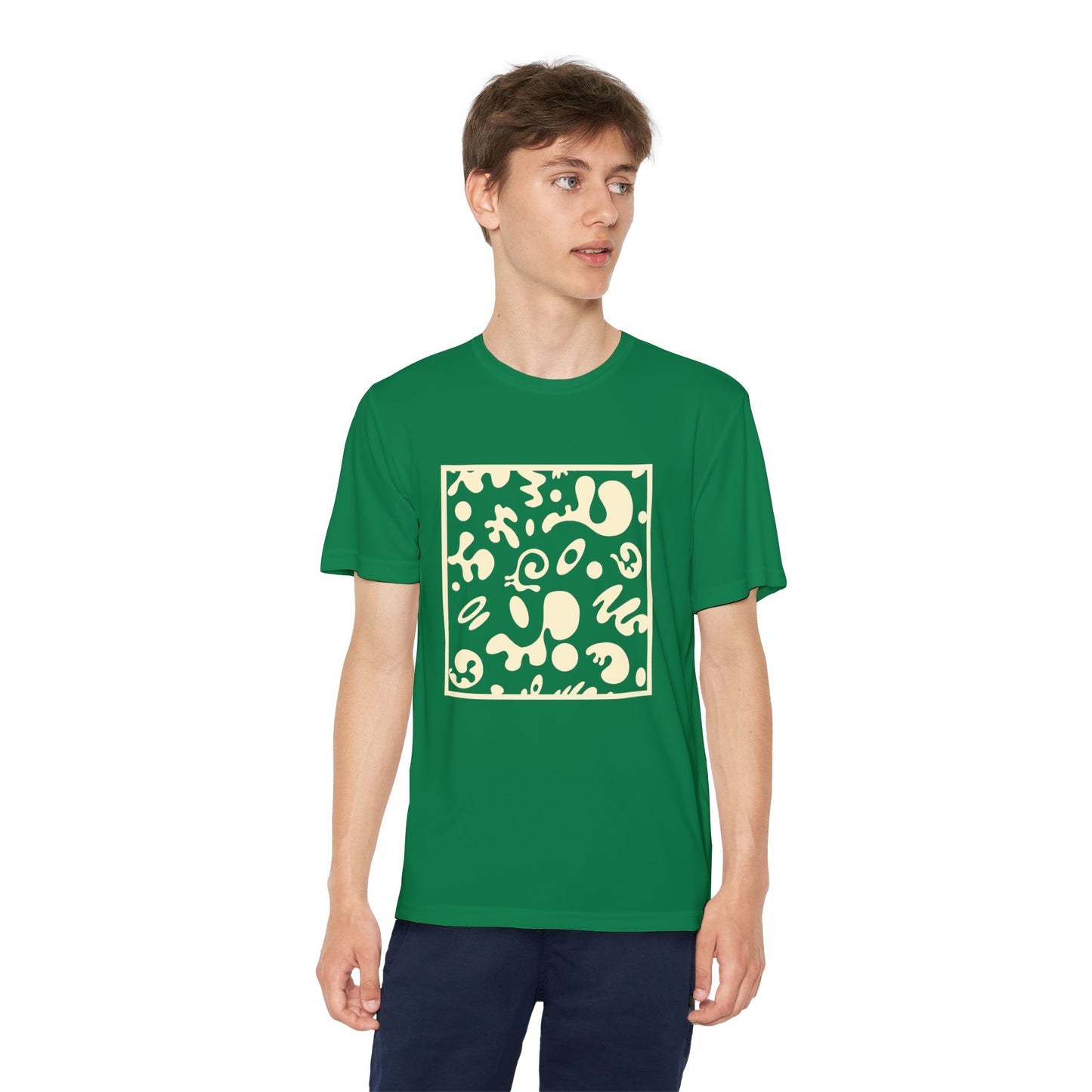 Adorn'd Youth Competitor Graphic Tee - Blank Page White