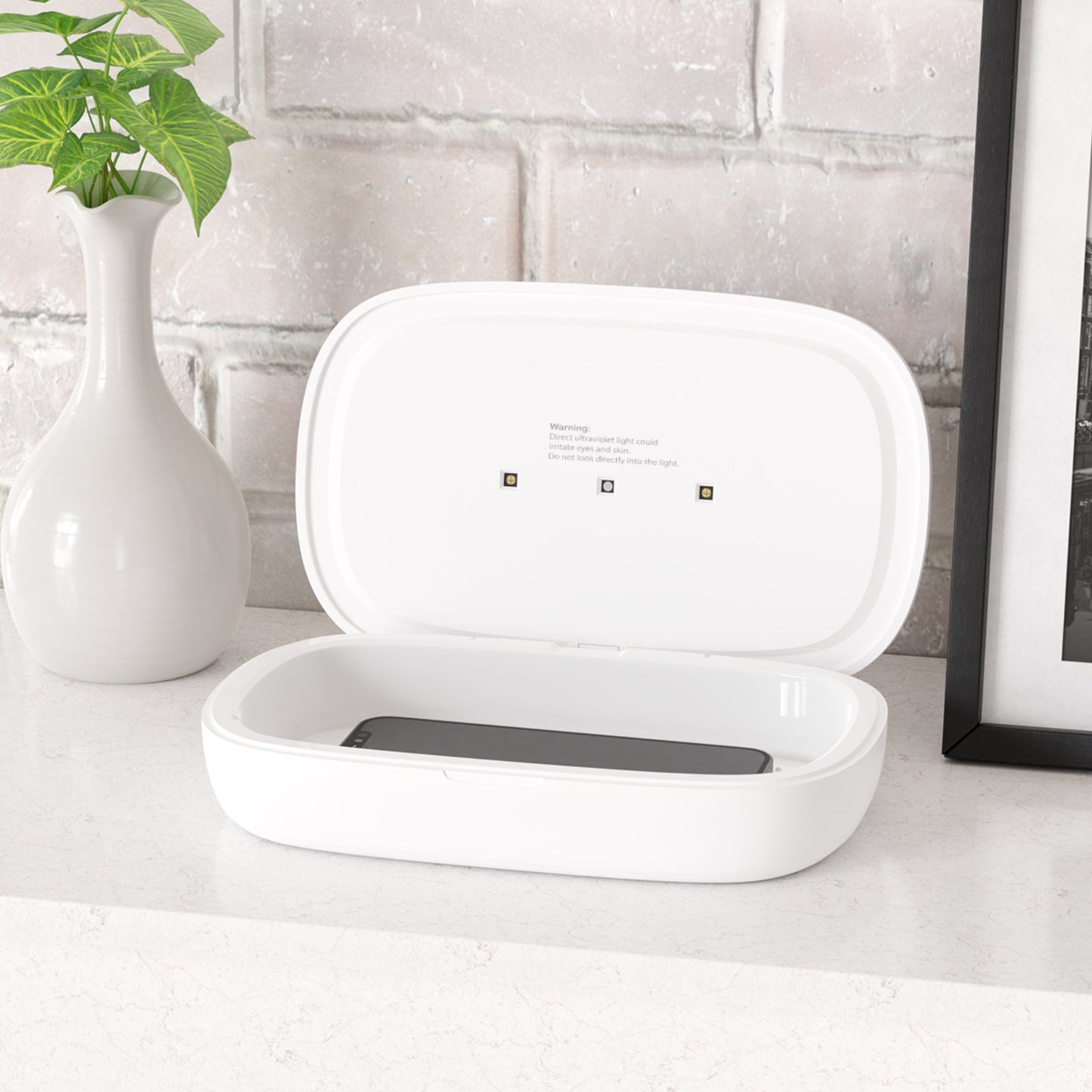 Jaha Logo UV Phone Sanitizer and Wireless Charging Pad