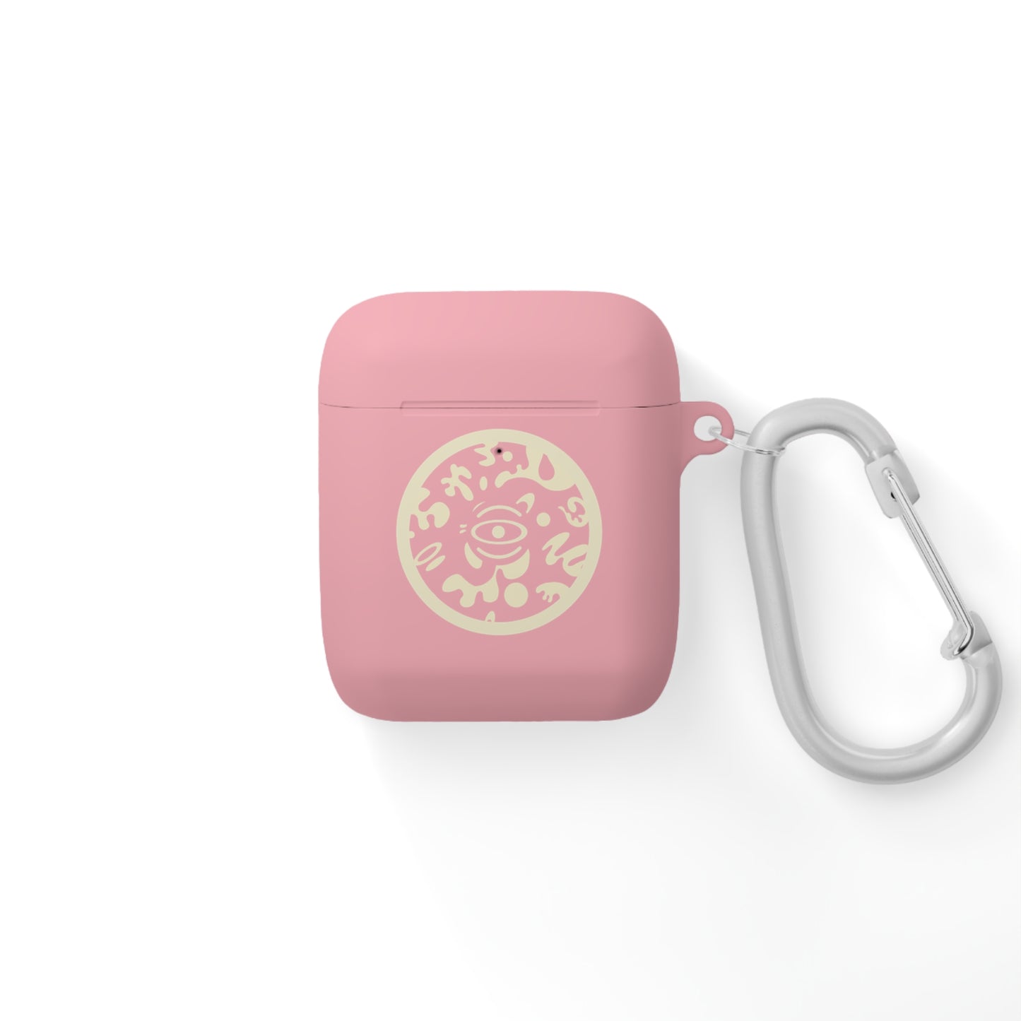 Adorn'd Logo Hard Plastic Airpods Case Cover- Blank Page White