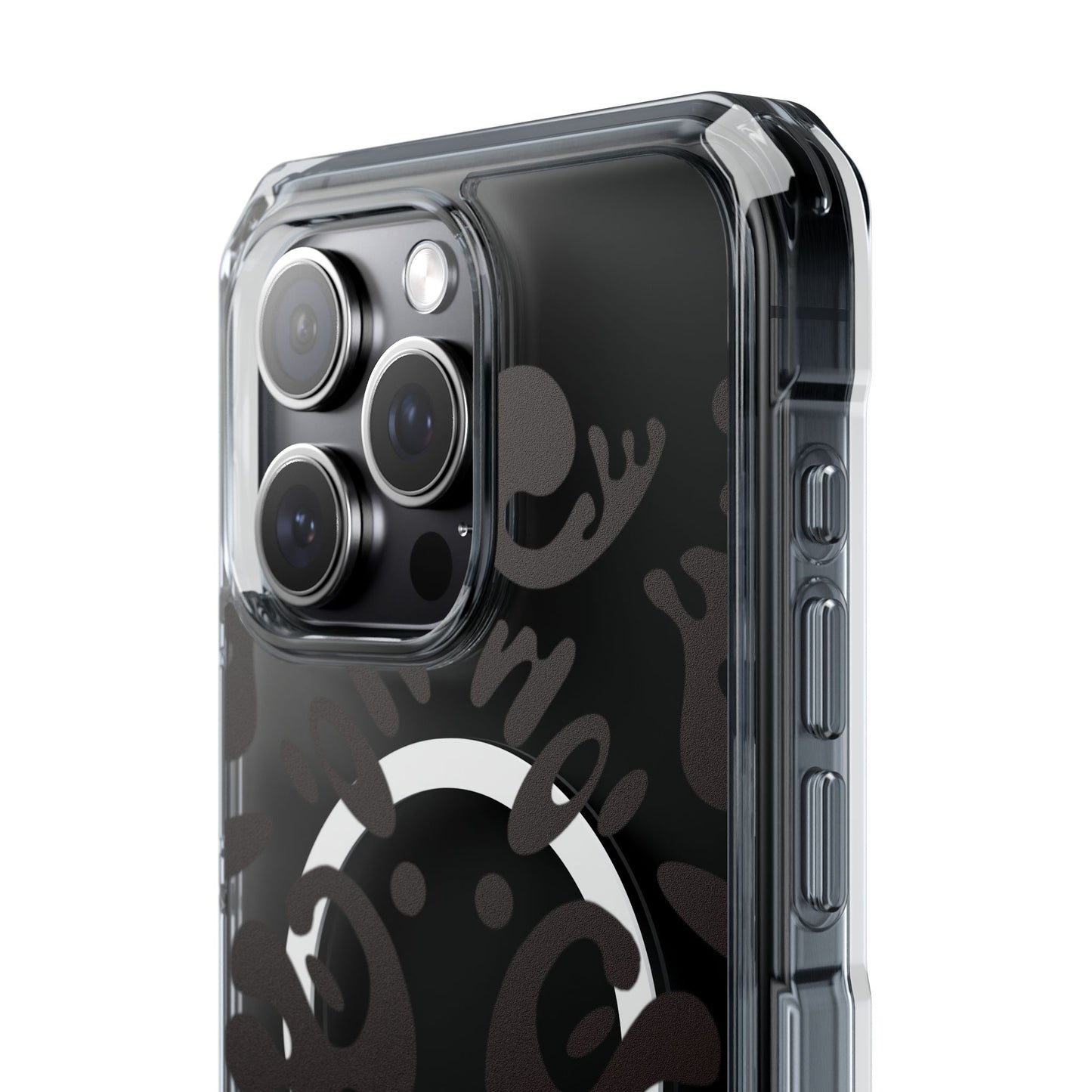 Mirror Work Clear MagSafe Impact Case - Smoke Signal Black