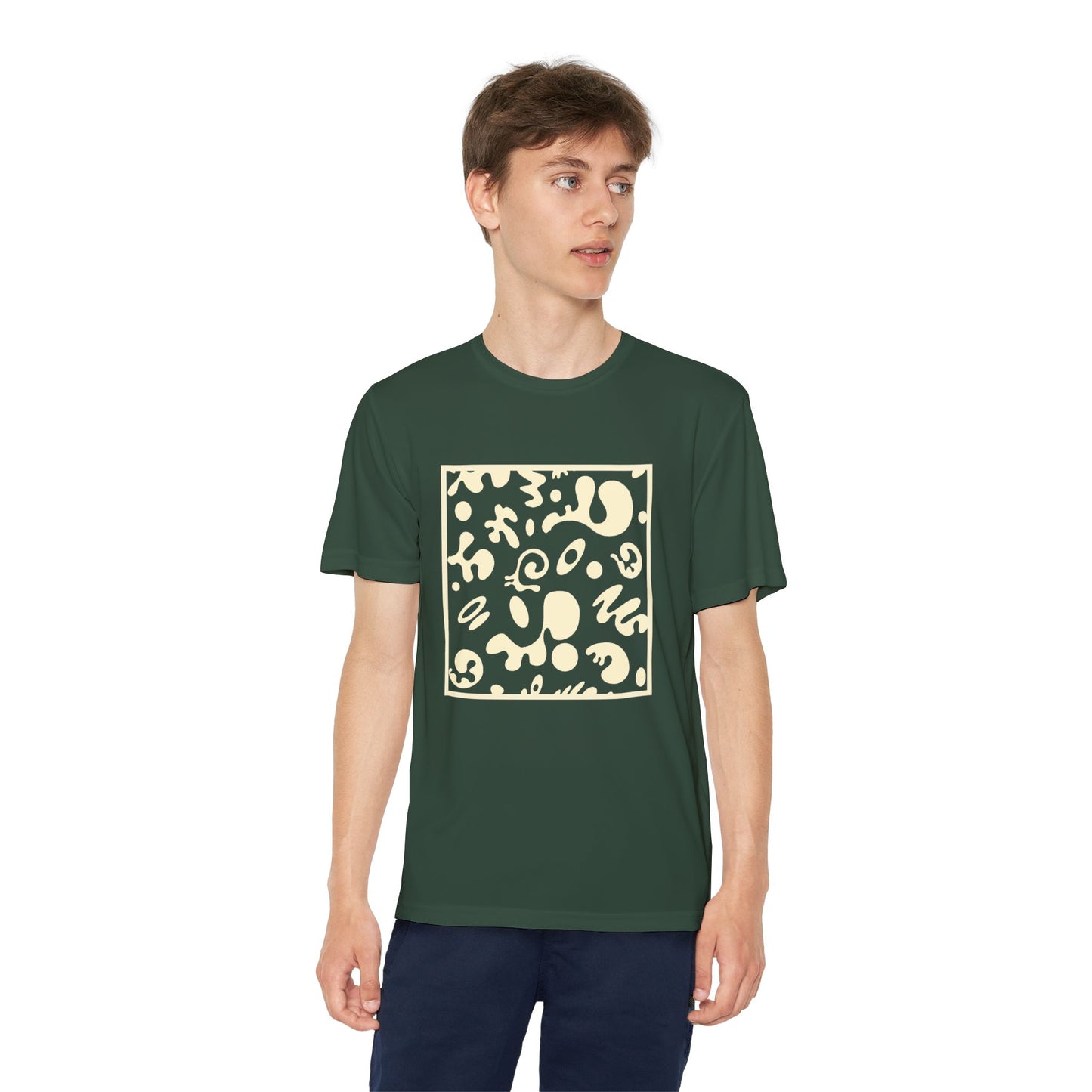 Adorn'd Youth Competitor Graphic Tee - Blank Page White