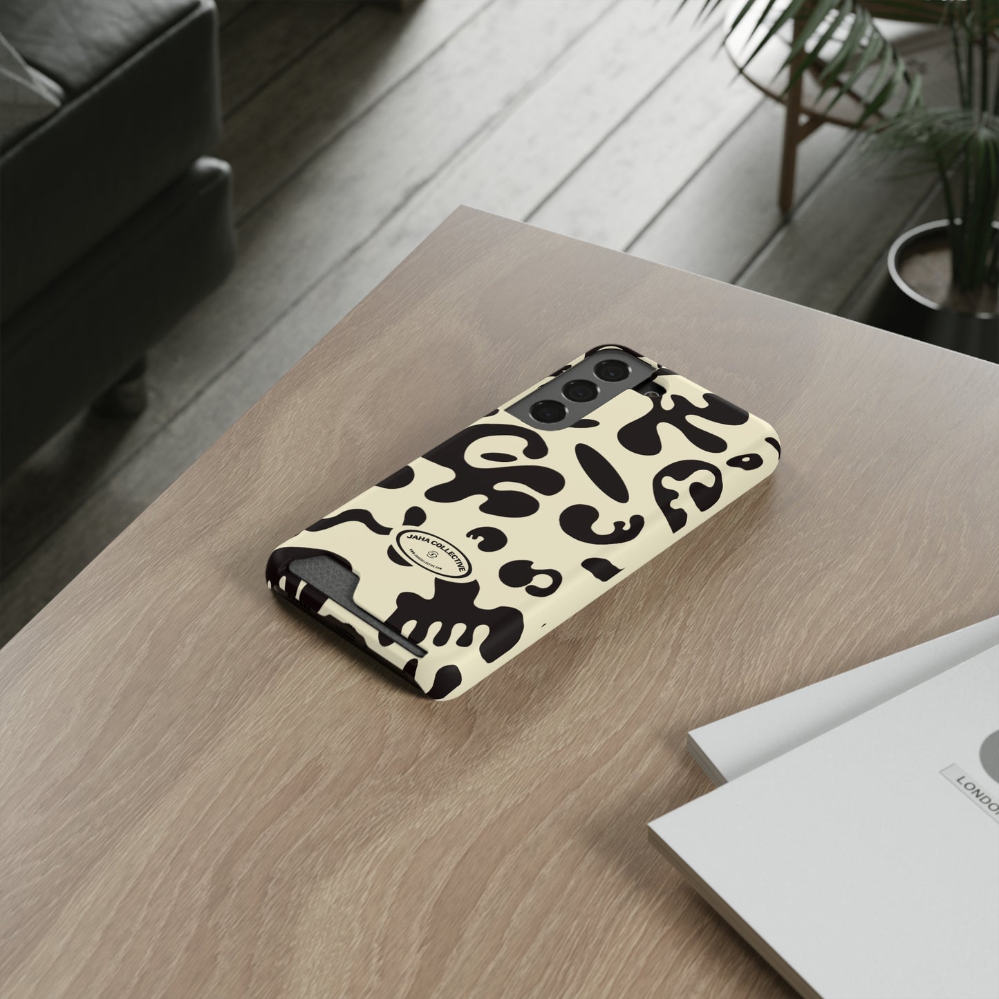 Pure Imagination Phone Case w Card Holder - Blank Page White