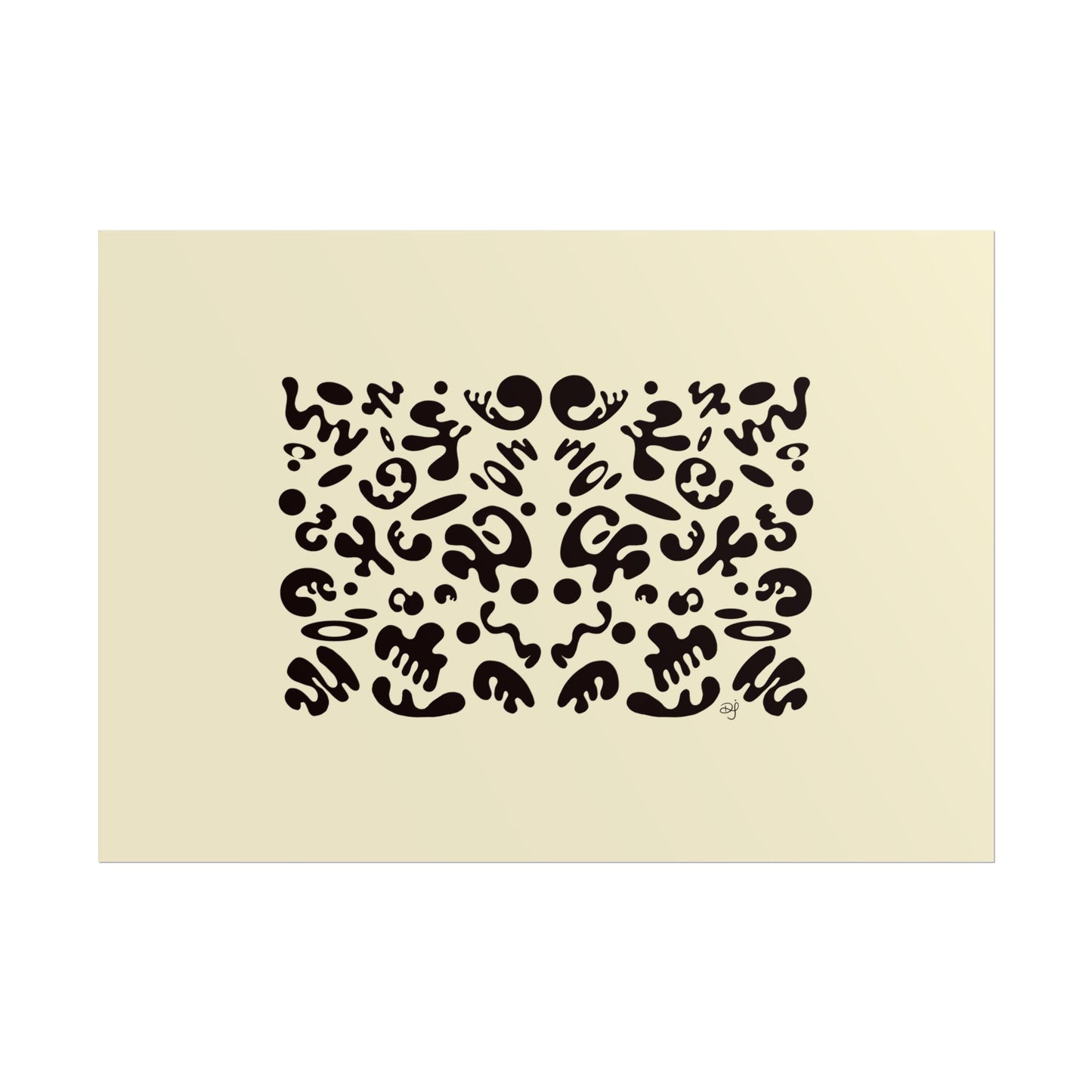 Mirror Work Rolled Poster (Landscape) - Blank Page